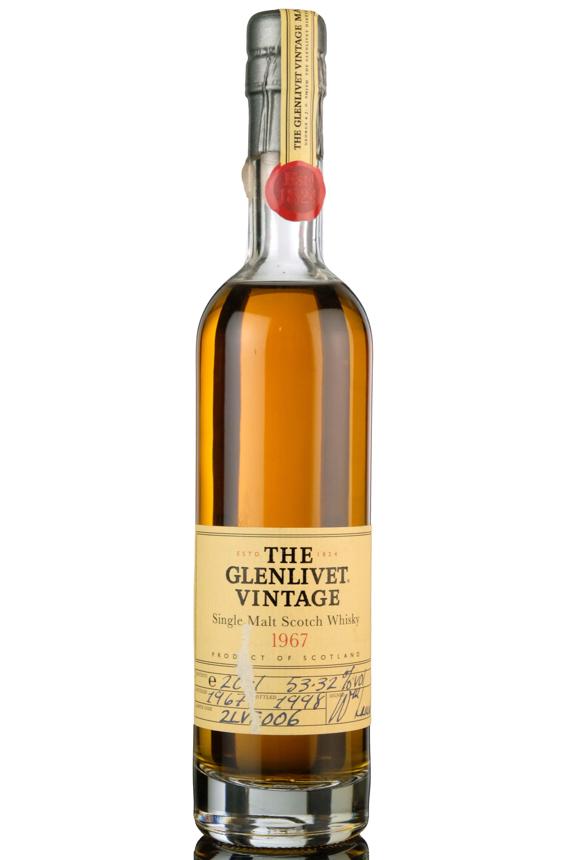 Glenlivet 1967-1998 - Quarter Bottle