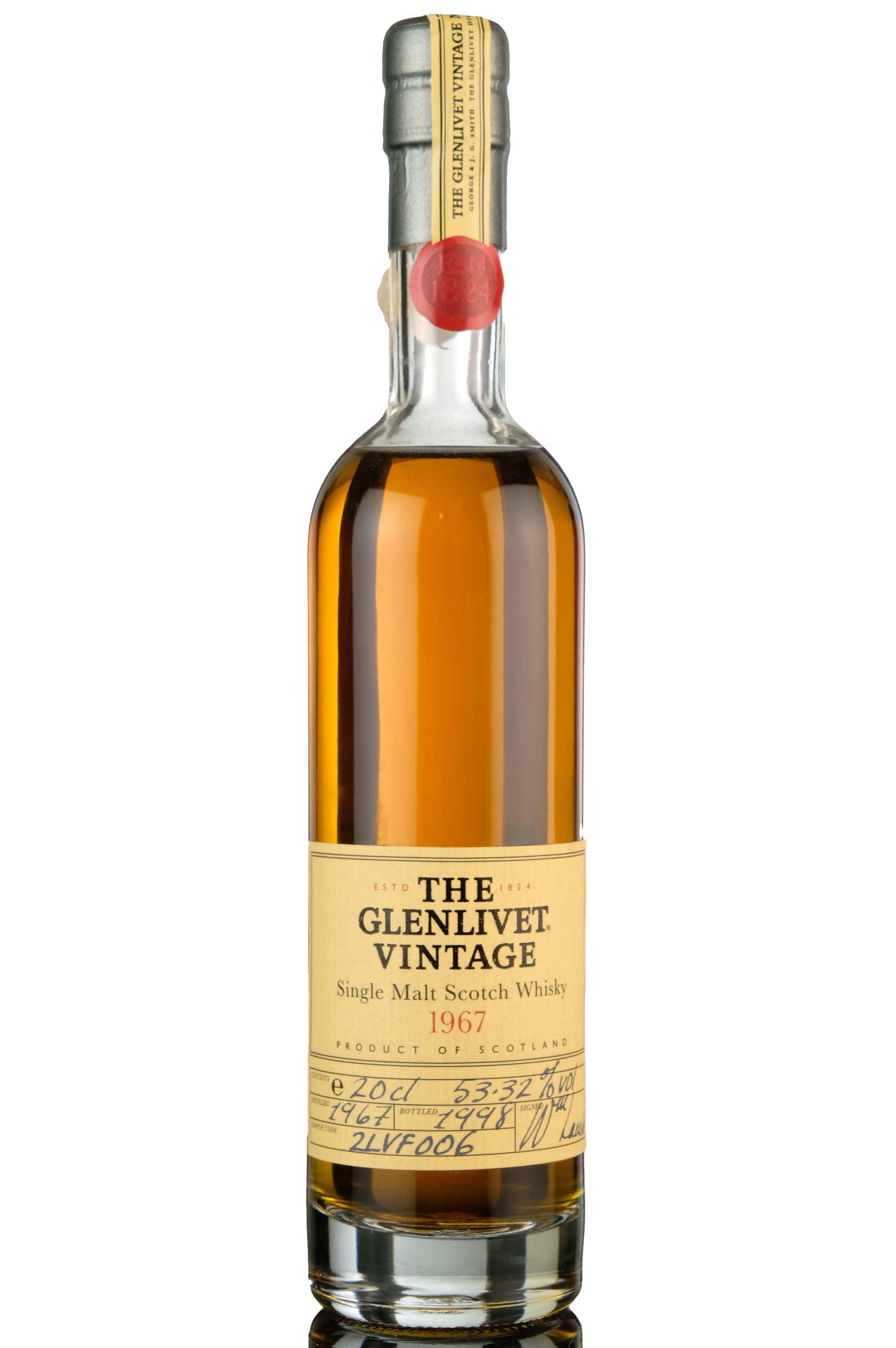 Glenlivet 1967-1998 - Quarter Bottle