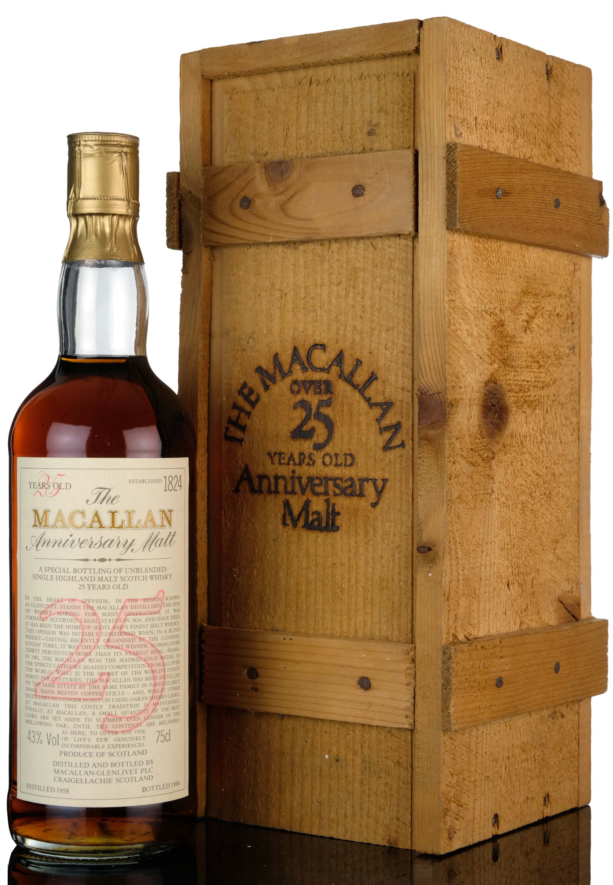 Macallan 1958-1984 - 25 Year Old Anniversary Malt