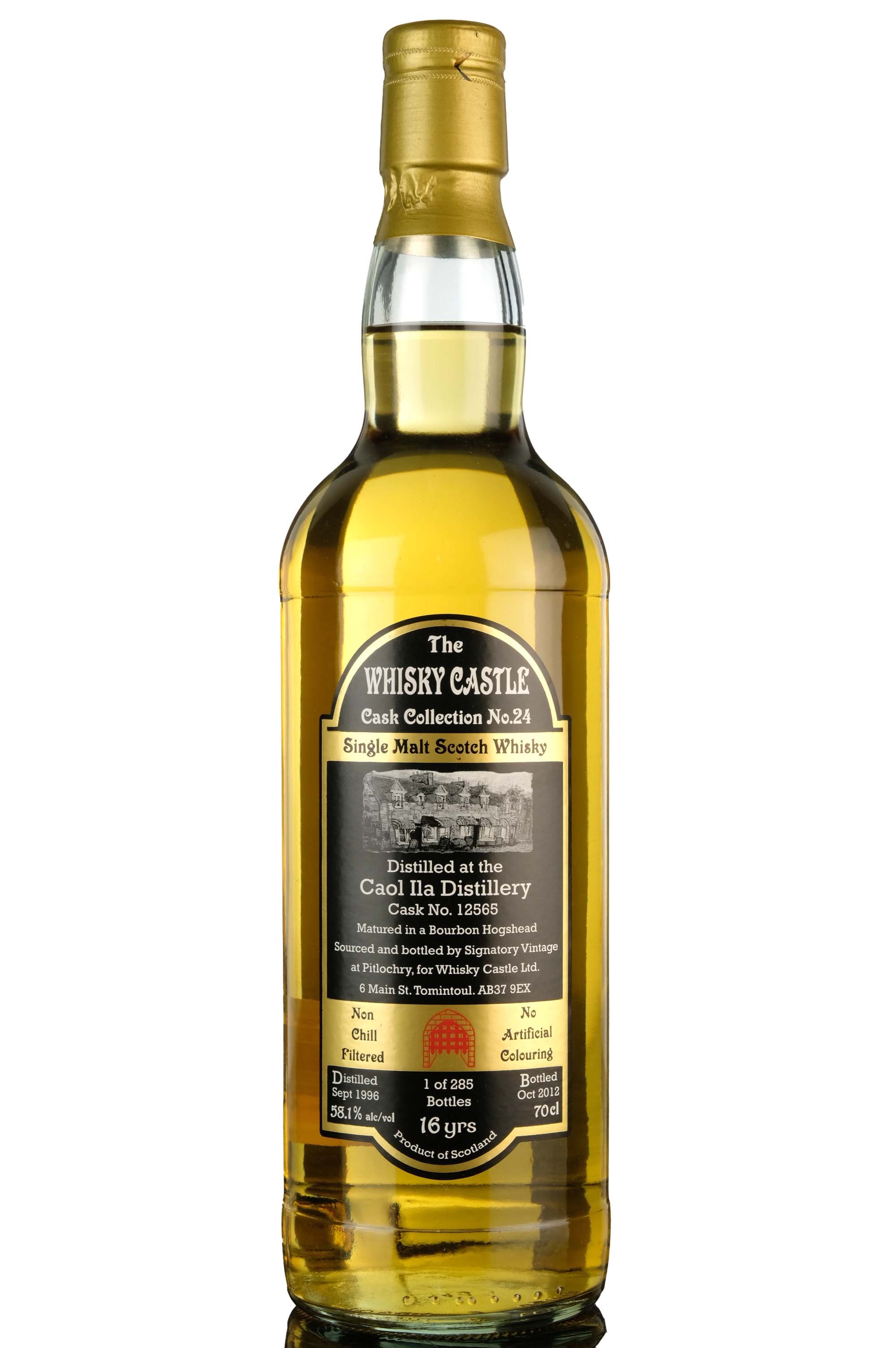 Caol Ila 1996 - 2012 16 The Whisky Castle Single Cask 12565