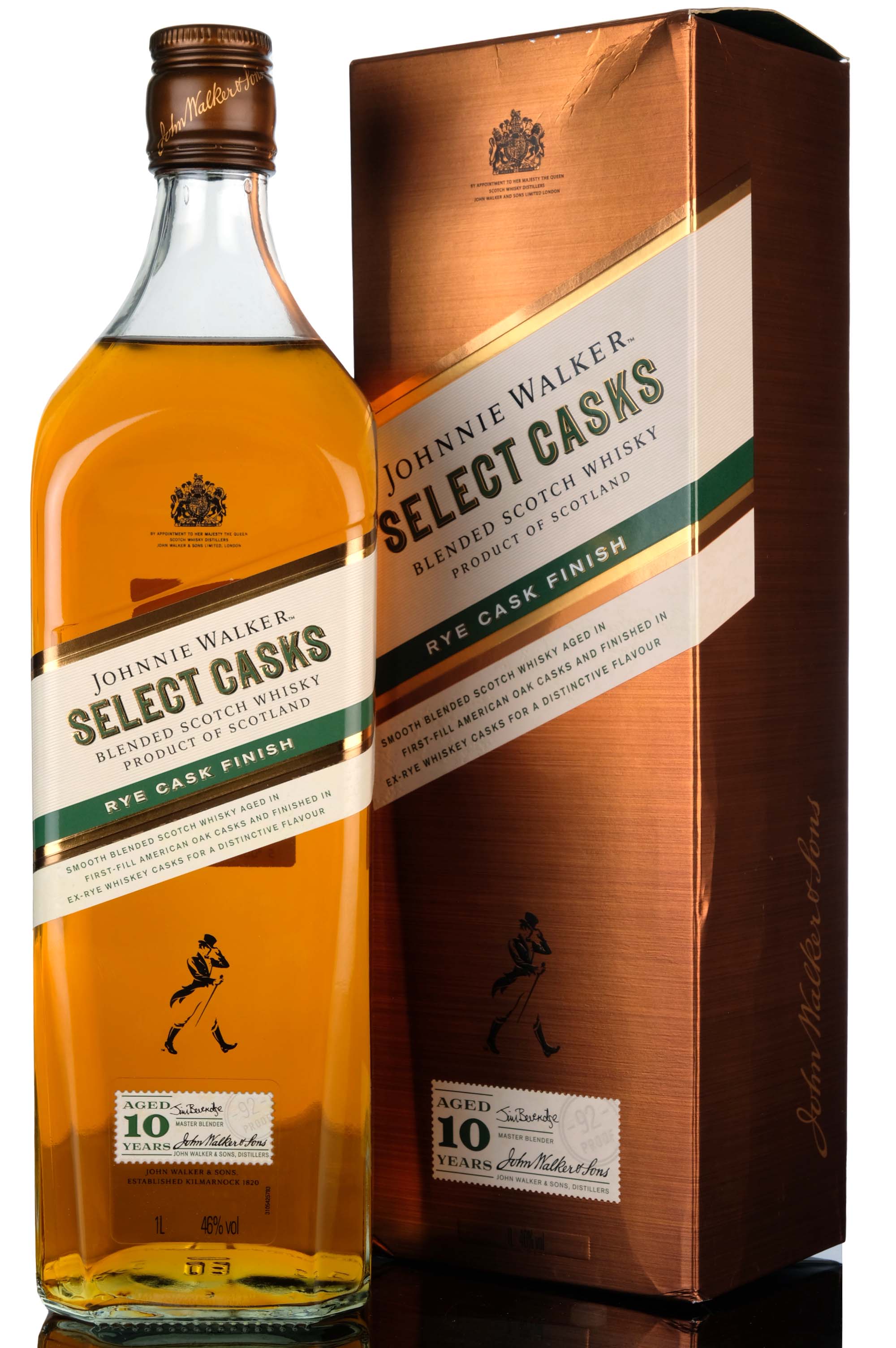 Johnnie Walker 10 Year Old - Select Casks - Rye Cask Finish - 1 Litre