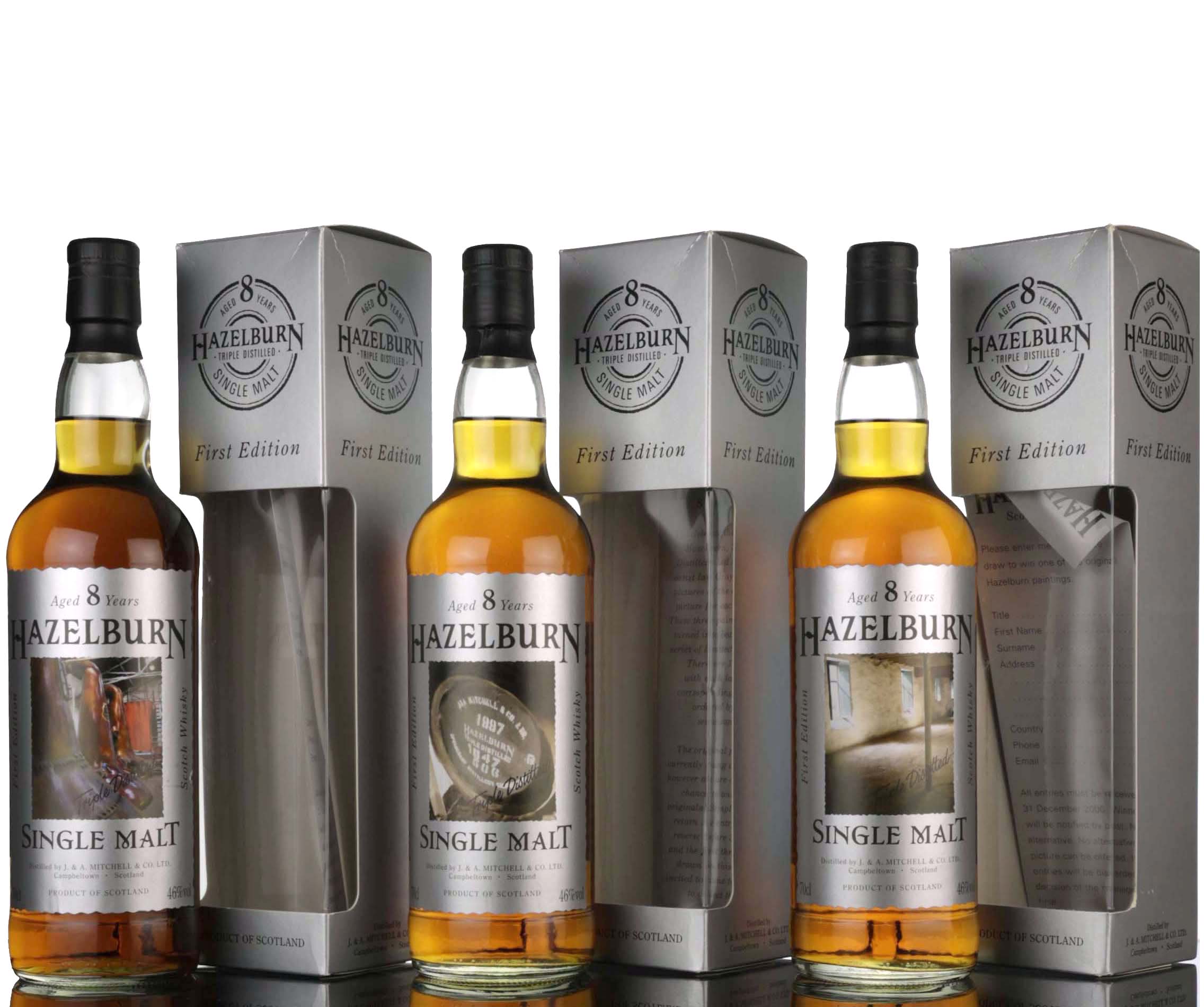 Hazelburn 8 Year Old - First Edition - 2005 Release - Full Set