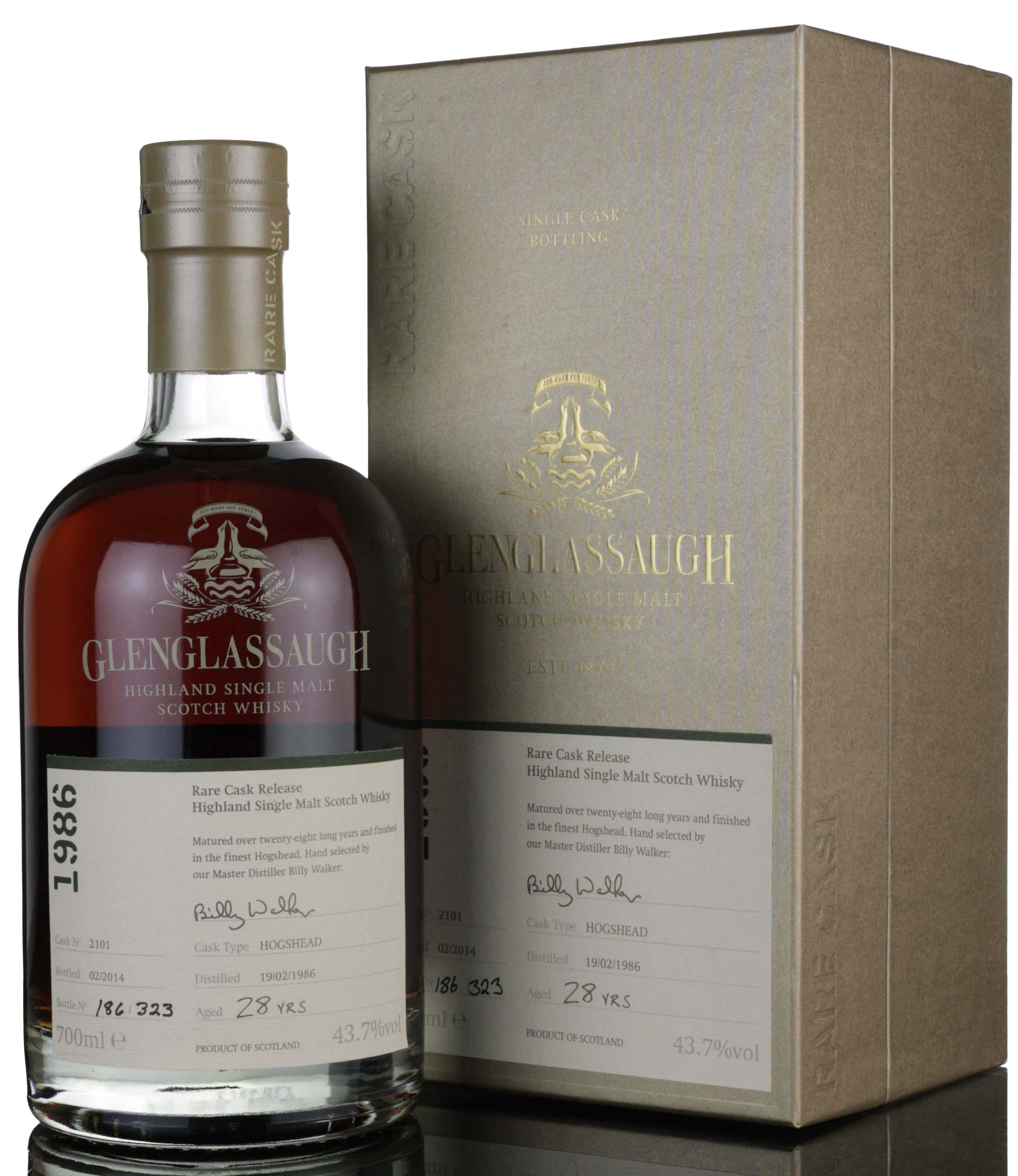 Glenglassaugh 1986-2014 - 28 Year Old - Single Cask 2101 - Rare Cask Release