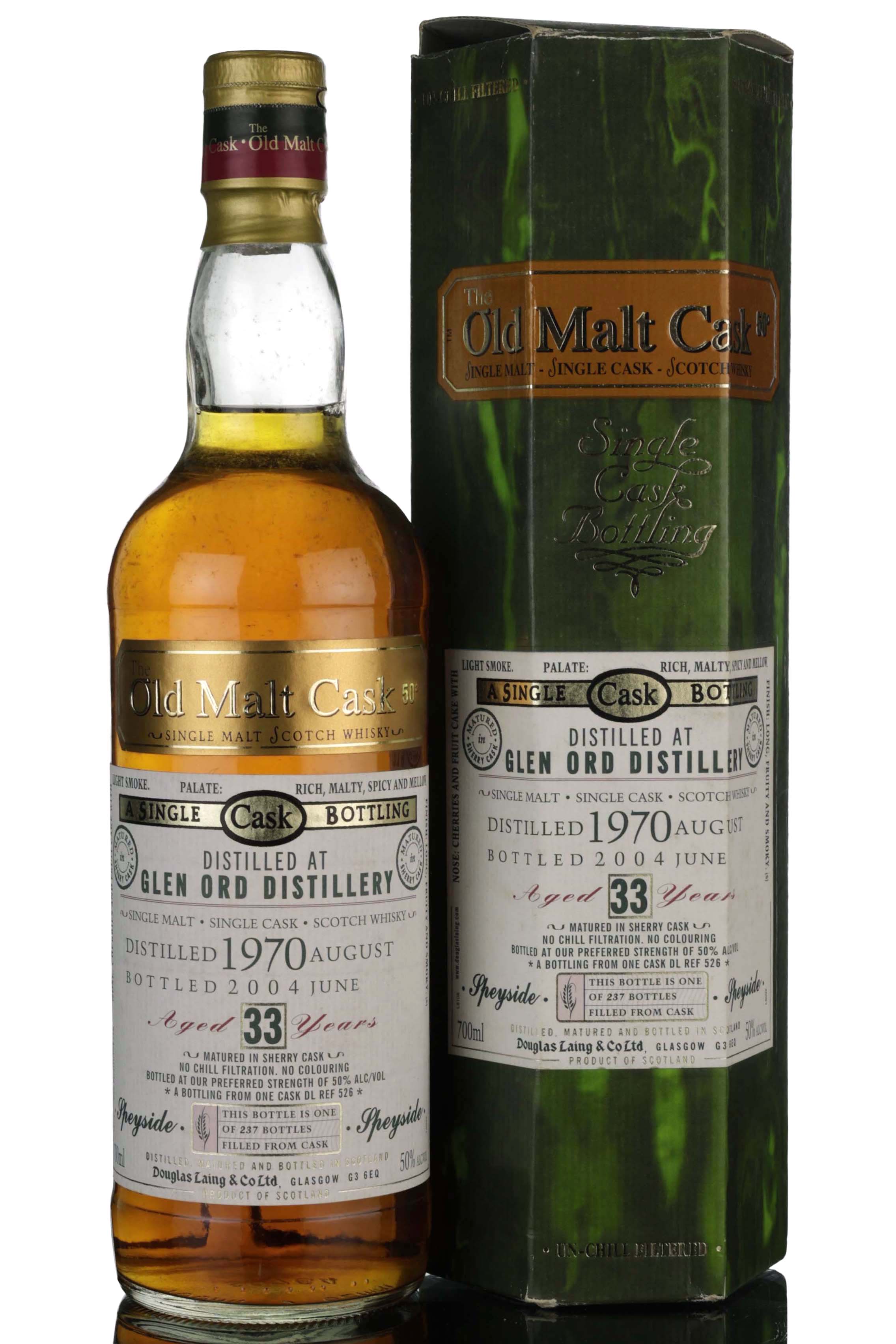 Glen Ord 1970-2004 - 33 Year Old - Douglas Laing - Old Malt Cask - Single Cask 526