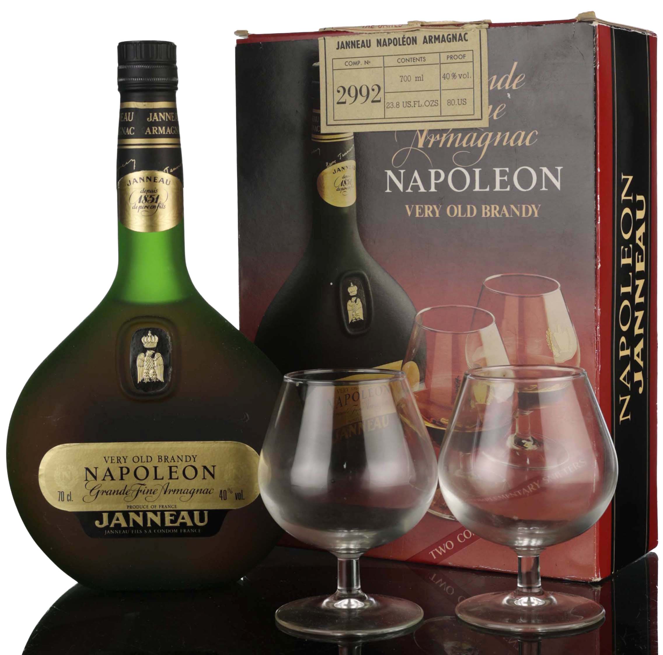 Janneau Grande Fine Napoleon Armagnac - 1990s