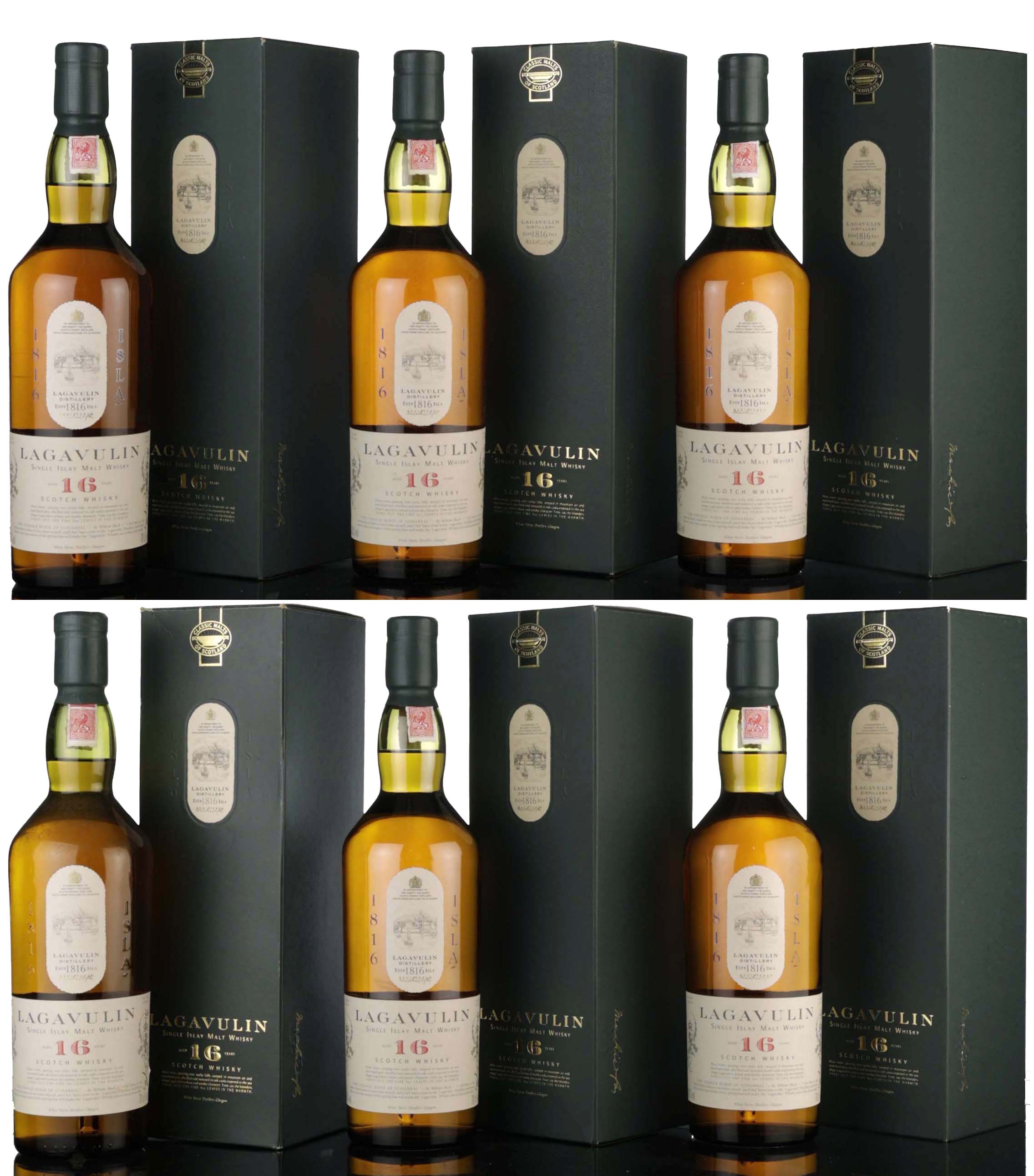 Lagavulin 16 Year Old - White Horse - 1990s - Full Case