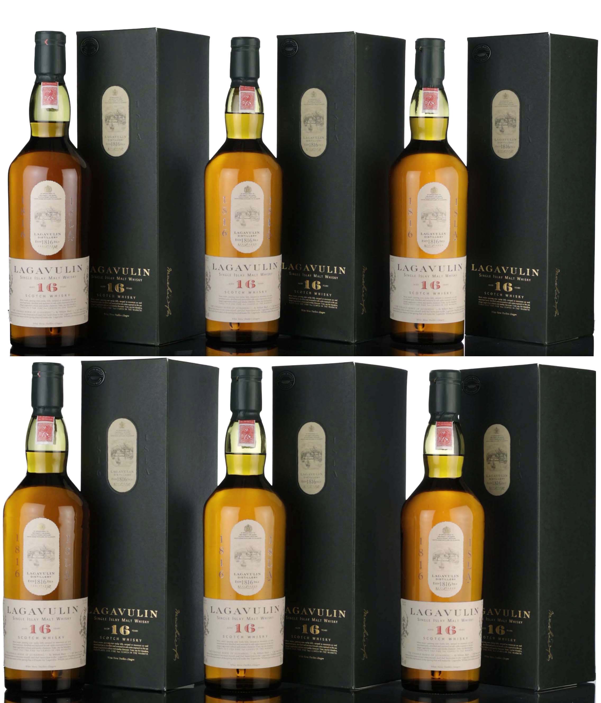 Lagavulin 16 Year Old - White Horse - 1990s - Full Case