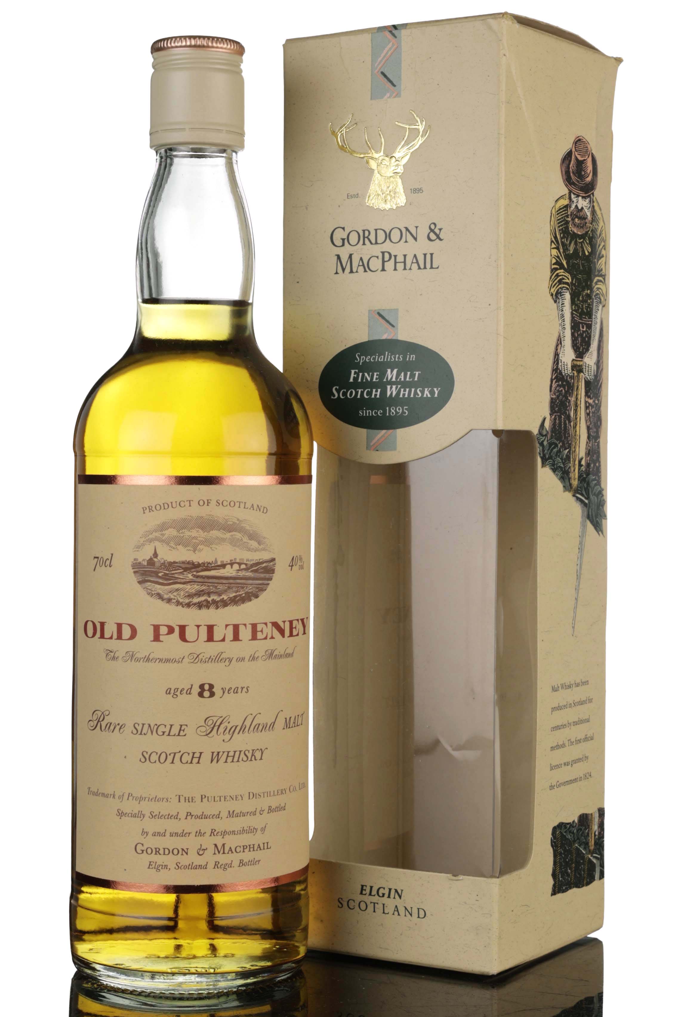 Old Pulteney 8 Year Old - Gordon & MacPhail - 1990s