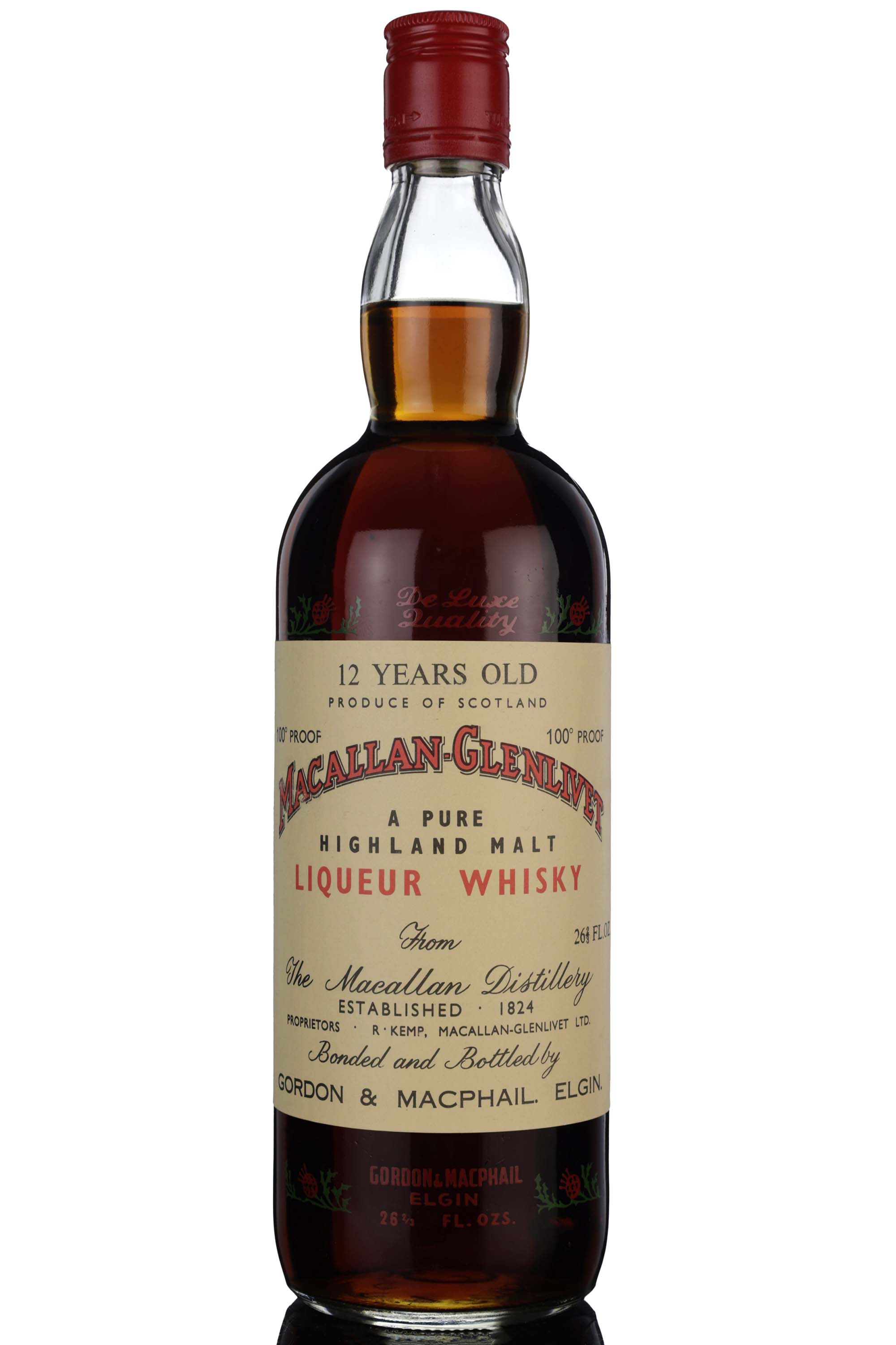 Macallan 12 Year Old - Liqueur Whisky - 100 Proof - Rotation 1971