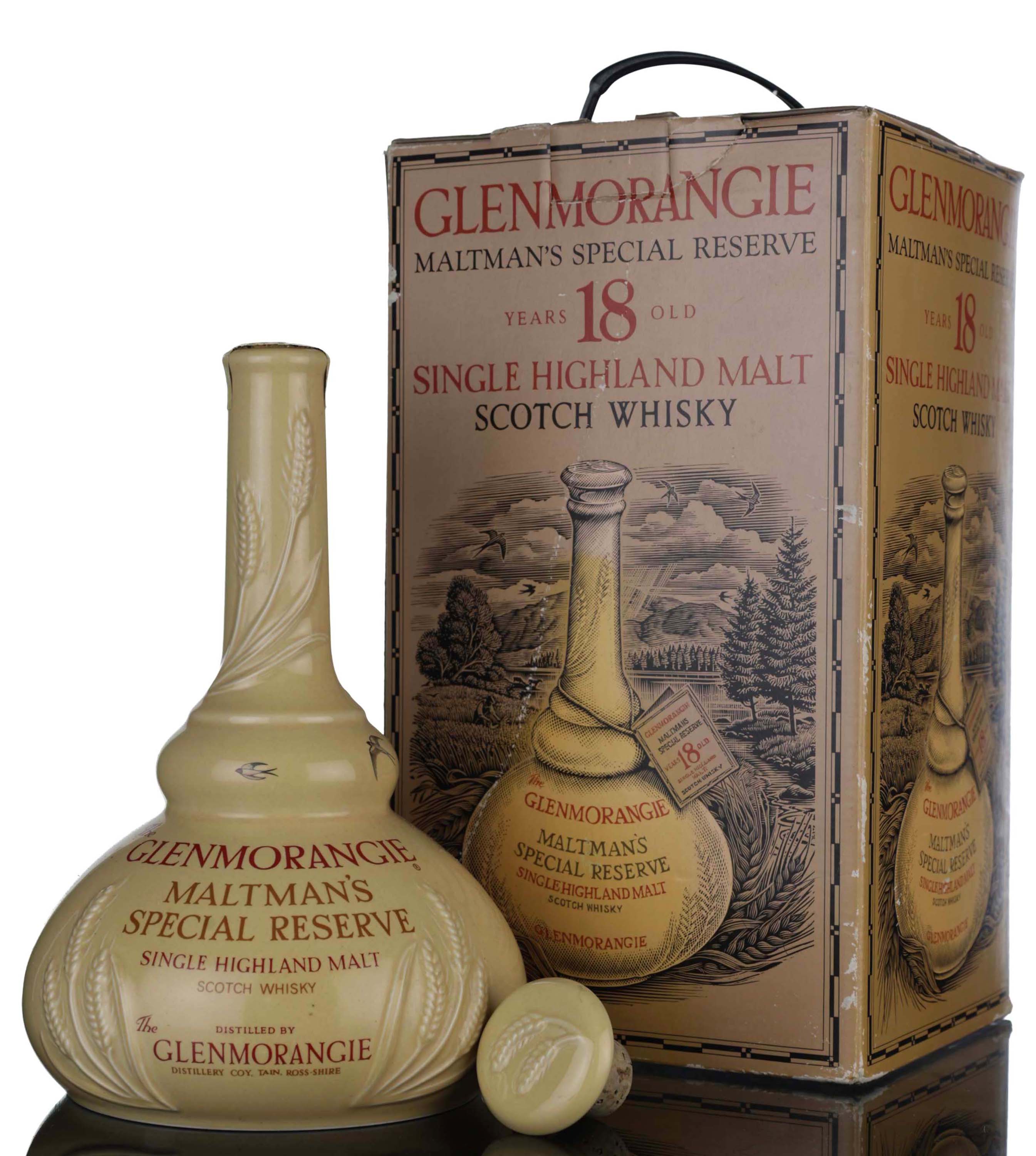 Glenmorangie 18 Year Old - Maltmans Special Reserve - 1990s - Ceramic