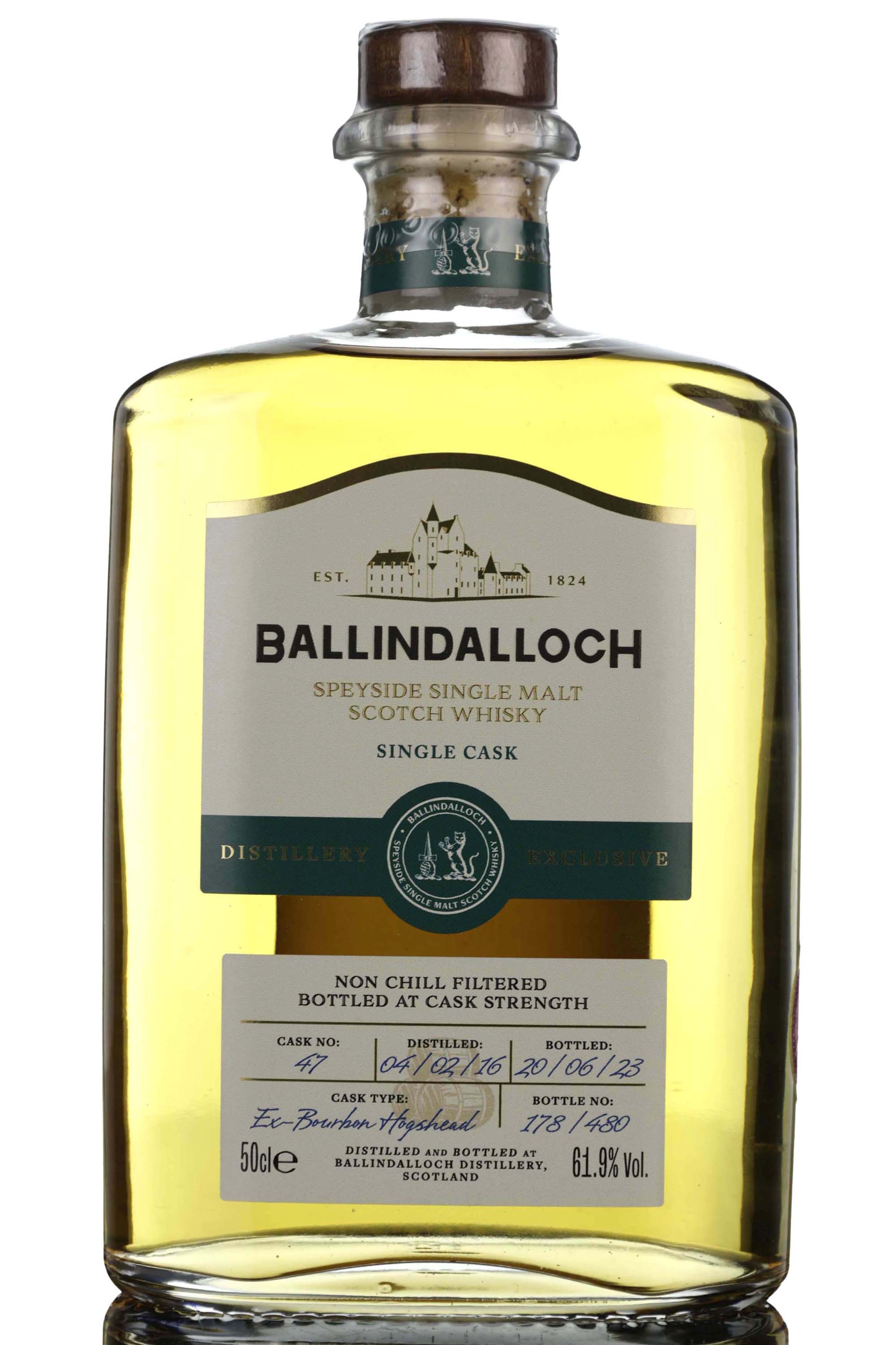 Ballindalloch 2016-2023 - 7 Year Old - Single Cask 47 - Inaugural Release - Distillery Exc