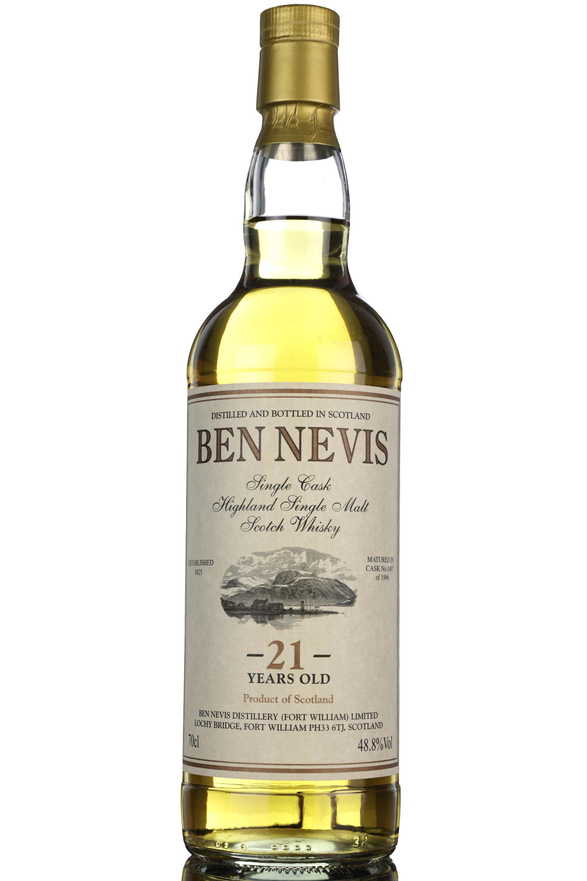 Ben Nevis 1996 - 21 Year Old - Private Cask - Single Cask 1407