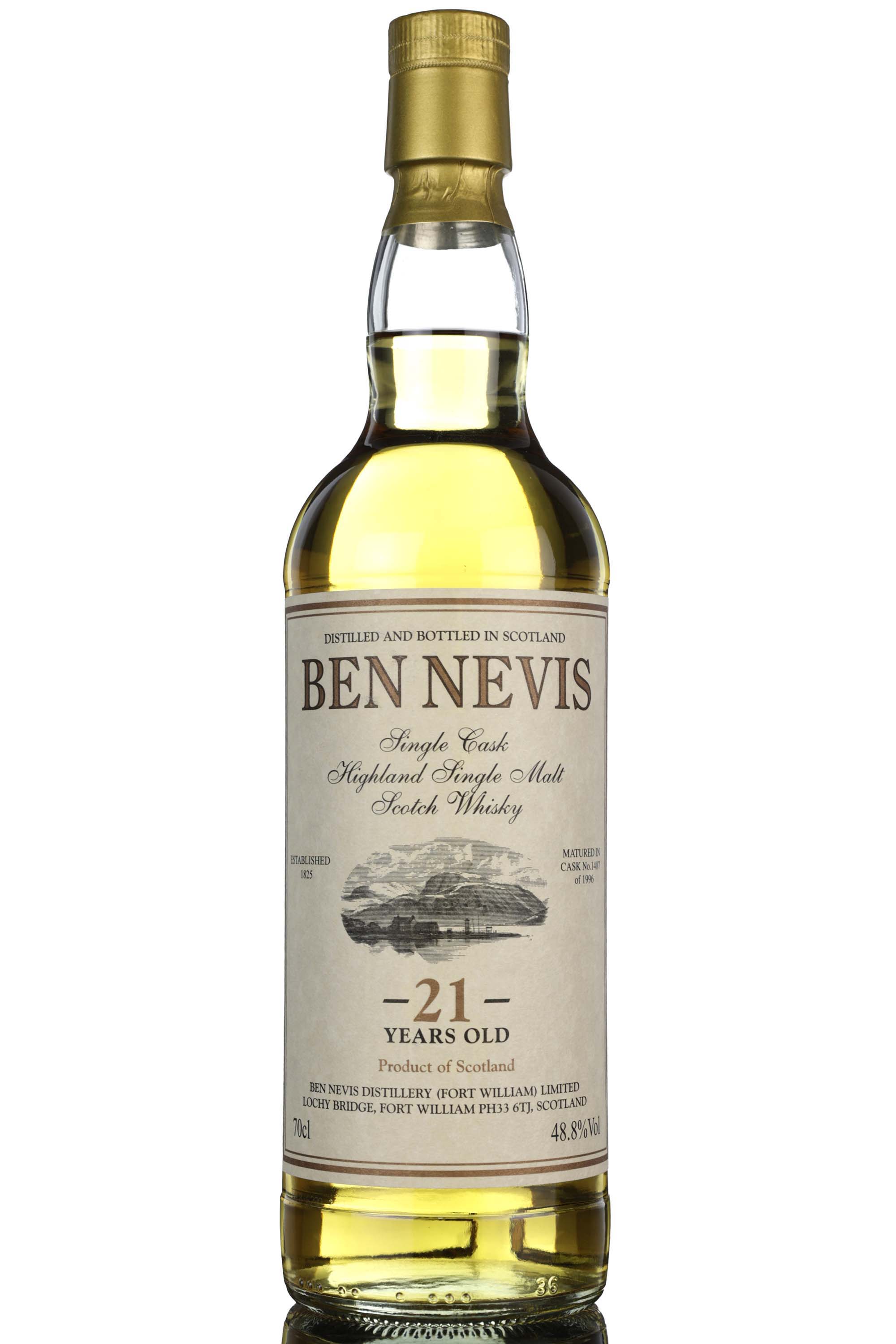 Ben Nevis 1996 - 21 Year Old - Private Cask - Single Cask 1407