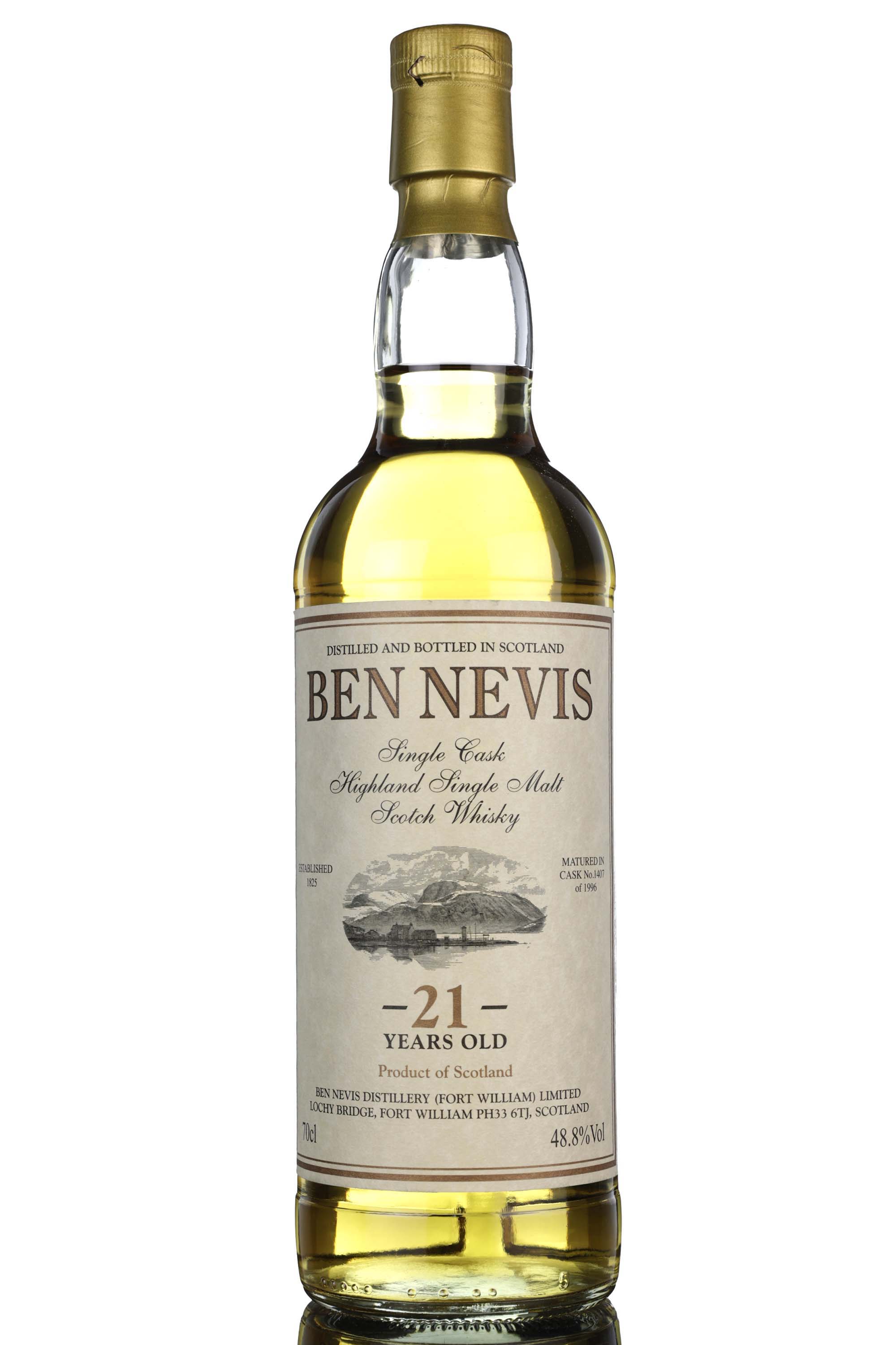 Ben Nevis 1996 - 21 Year Old - Private Cask - Single Cask 1407