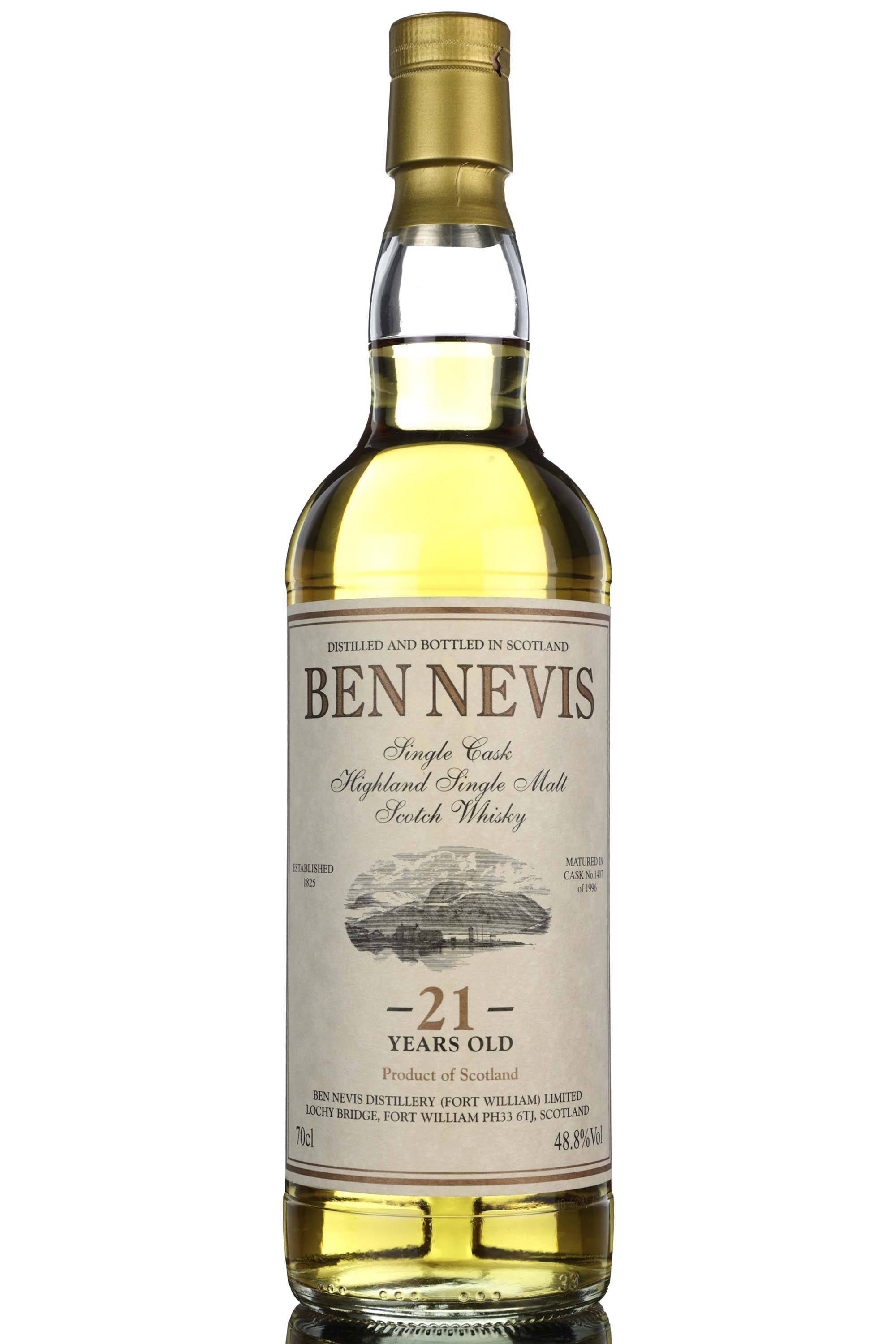 Ben Nevis 1996 - 21 Year Old - Private Cask - Single Cask 1407