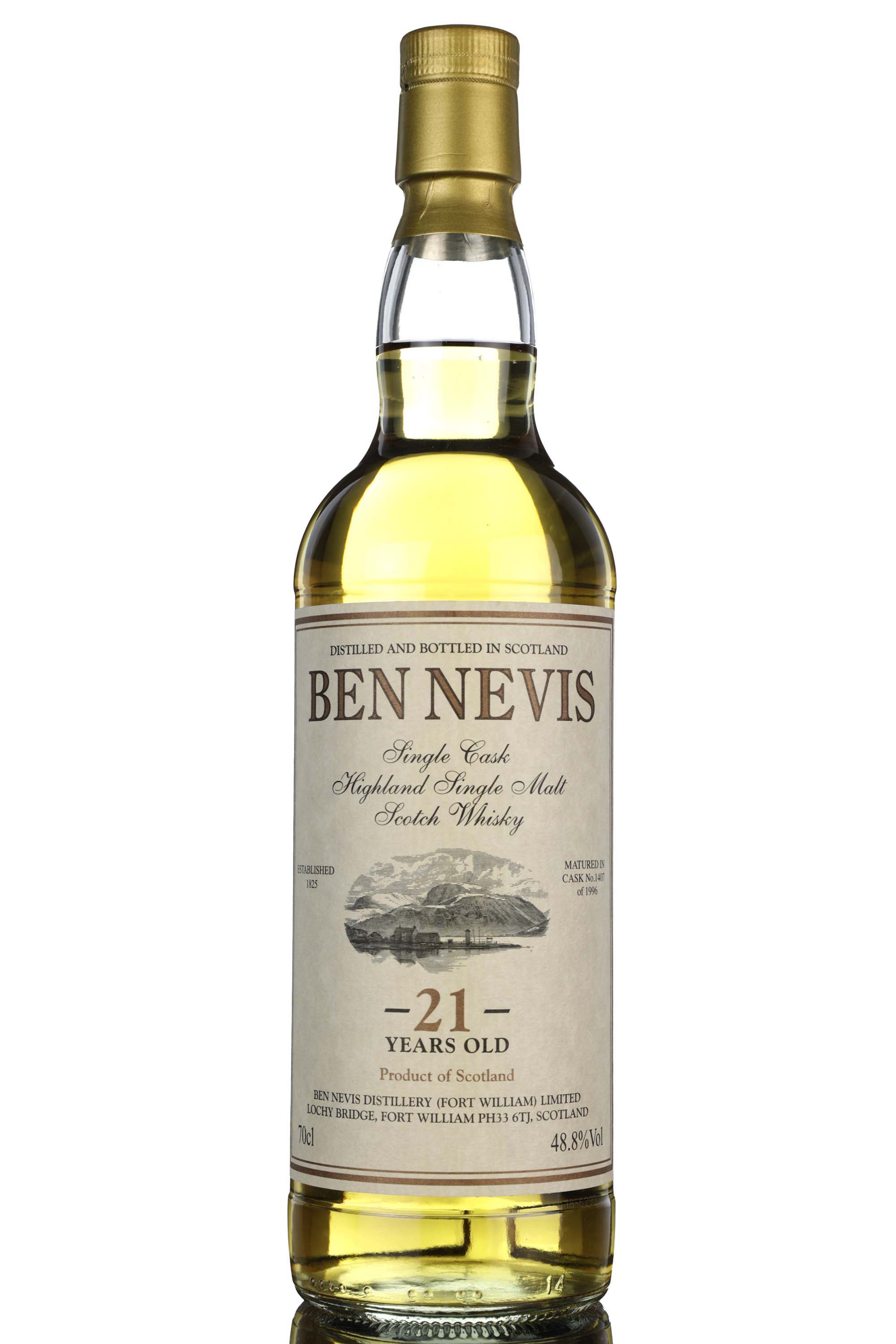 Ben Nevis 1996 - 21 Year Old - Private Cask - Single Cask 1407