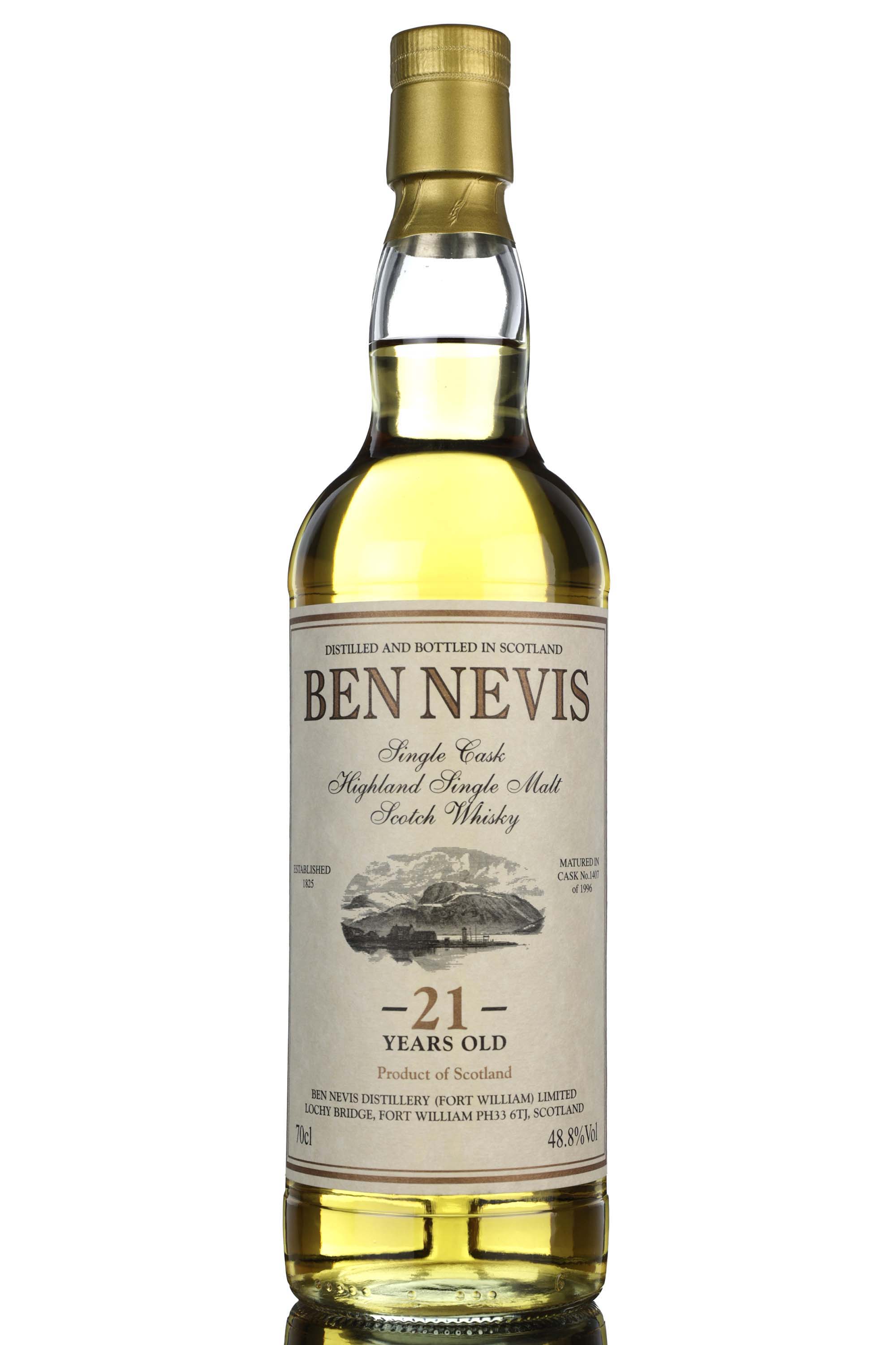 Ben Nevis 1996 - 21 Year Old - Private Cask - Single Cask 1407