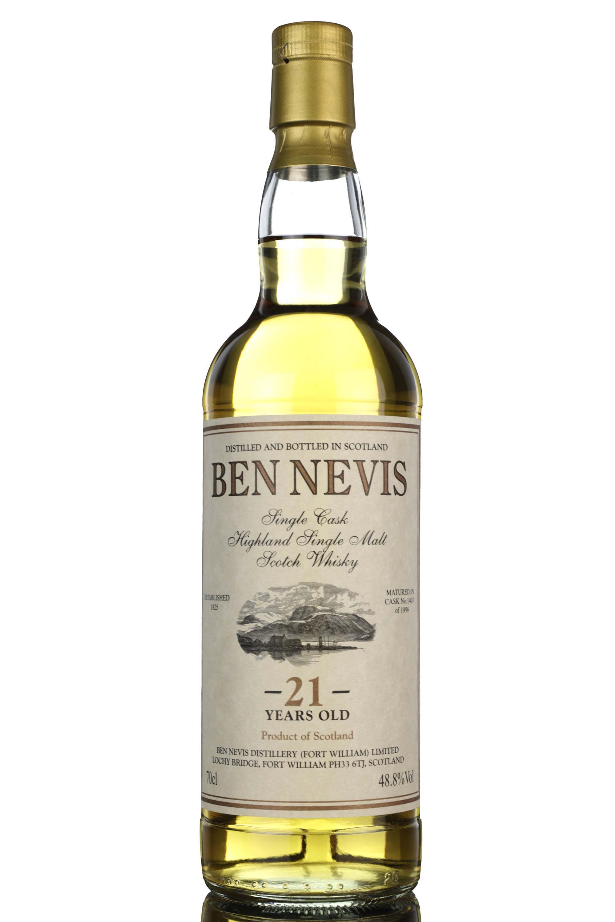 Ben Nevis 1996 - 21 Year Old - Private Cask - Single Cask 1407