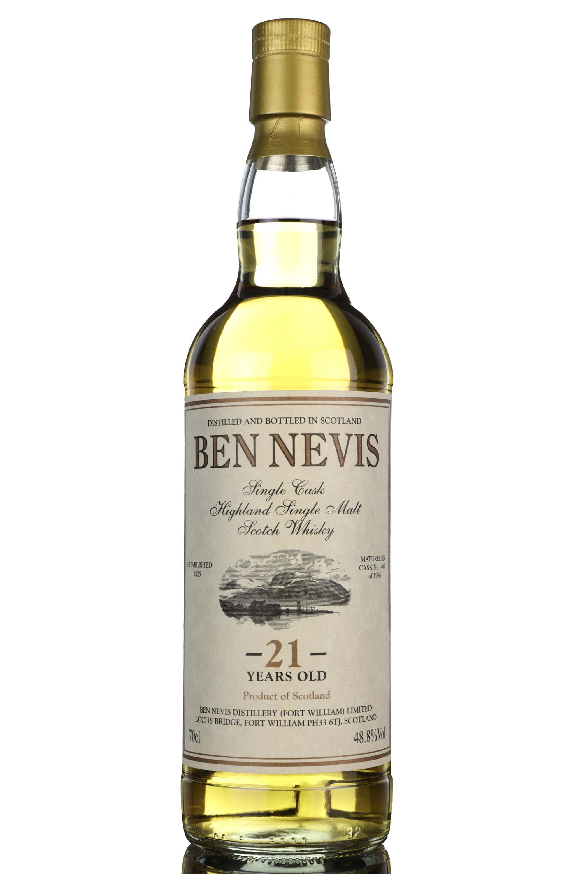 Ben Nevis 1996 - 21 Year Old - Private Cask - Single Cask 1407