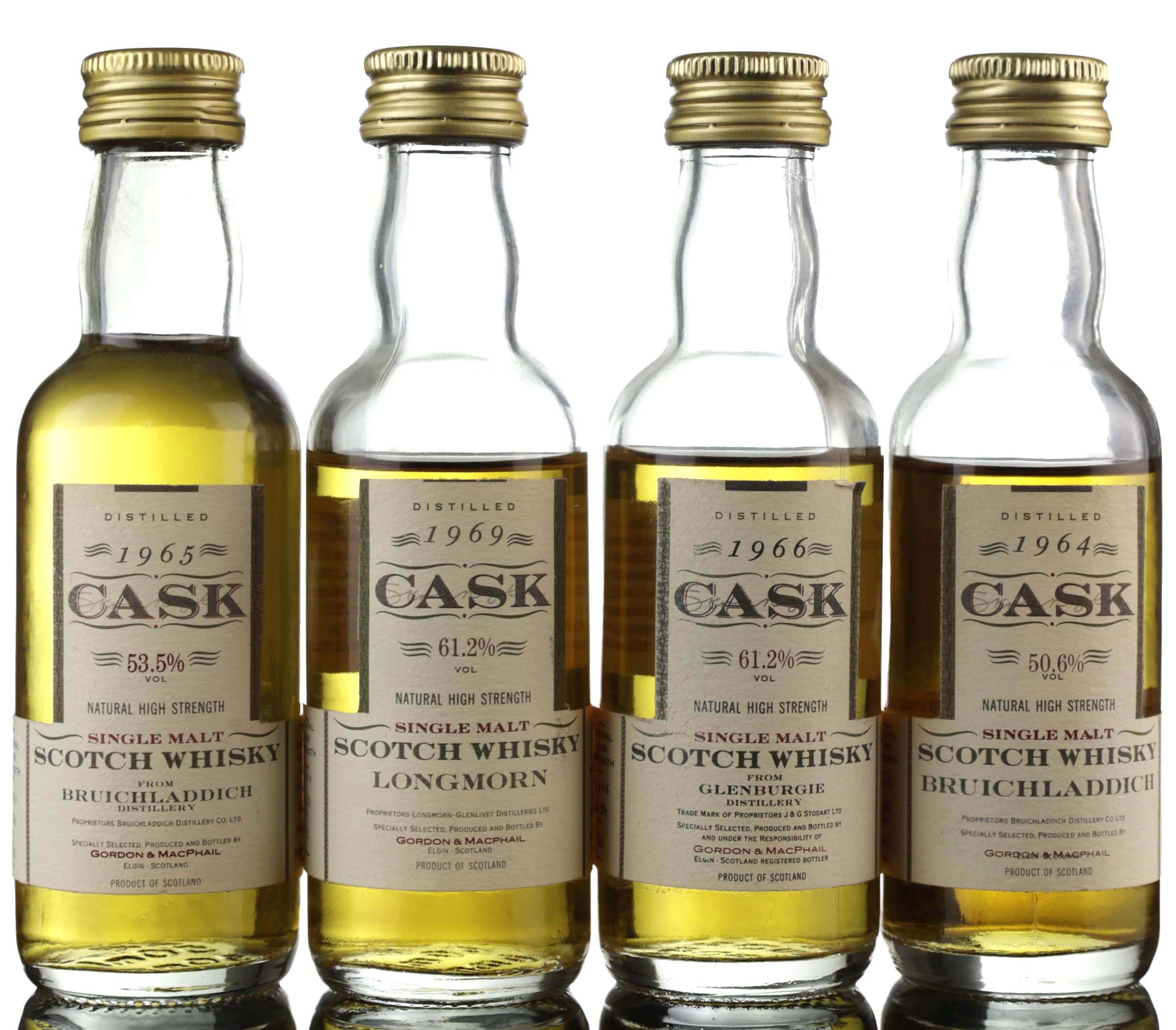 4 x Gordon & MacPhail Cask Strength - Miniatures