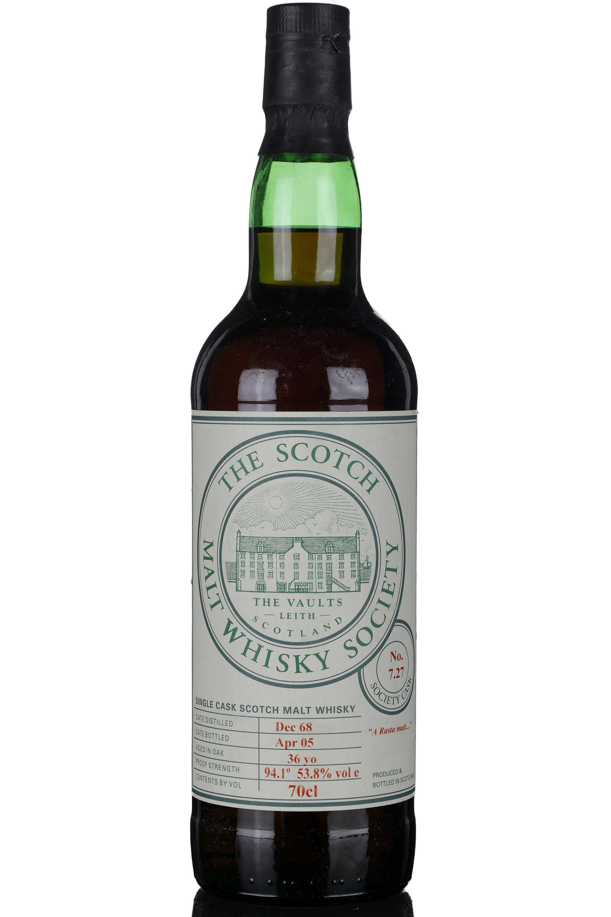 Longmorn 1968-2005 - 36 Year Old - SMWS 7.27 - A Rasta Malt