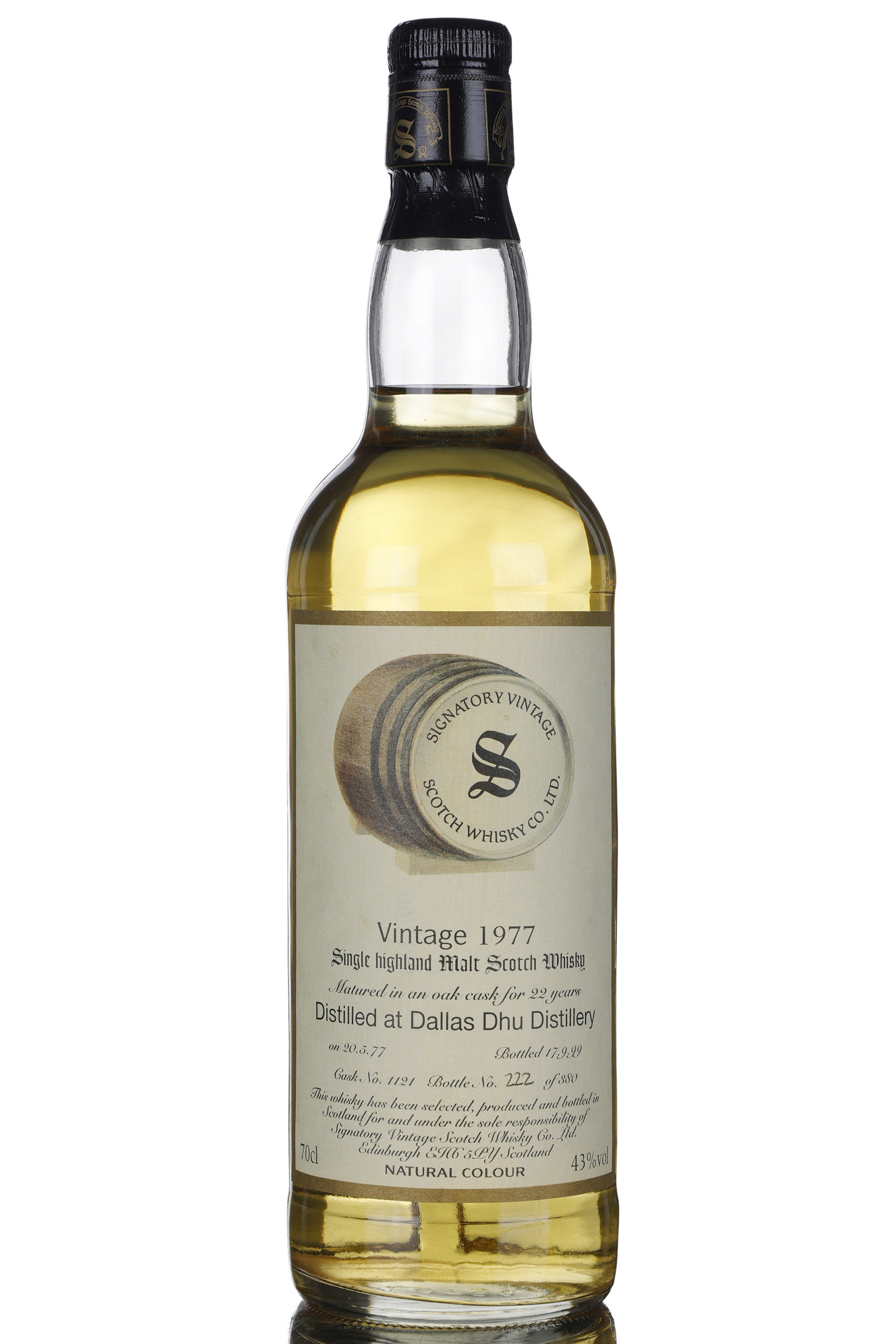 Dallas Dhu 1977-1999 - 21 Year Old - Signatory Vintage - Single Cask 1121