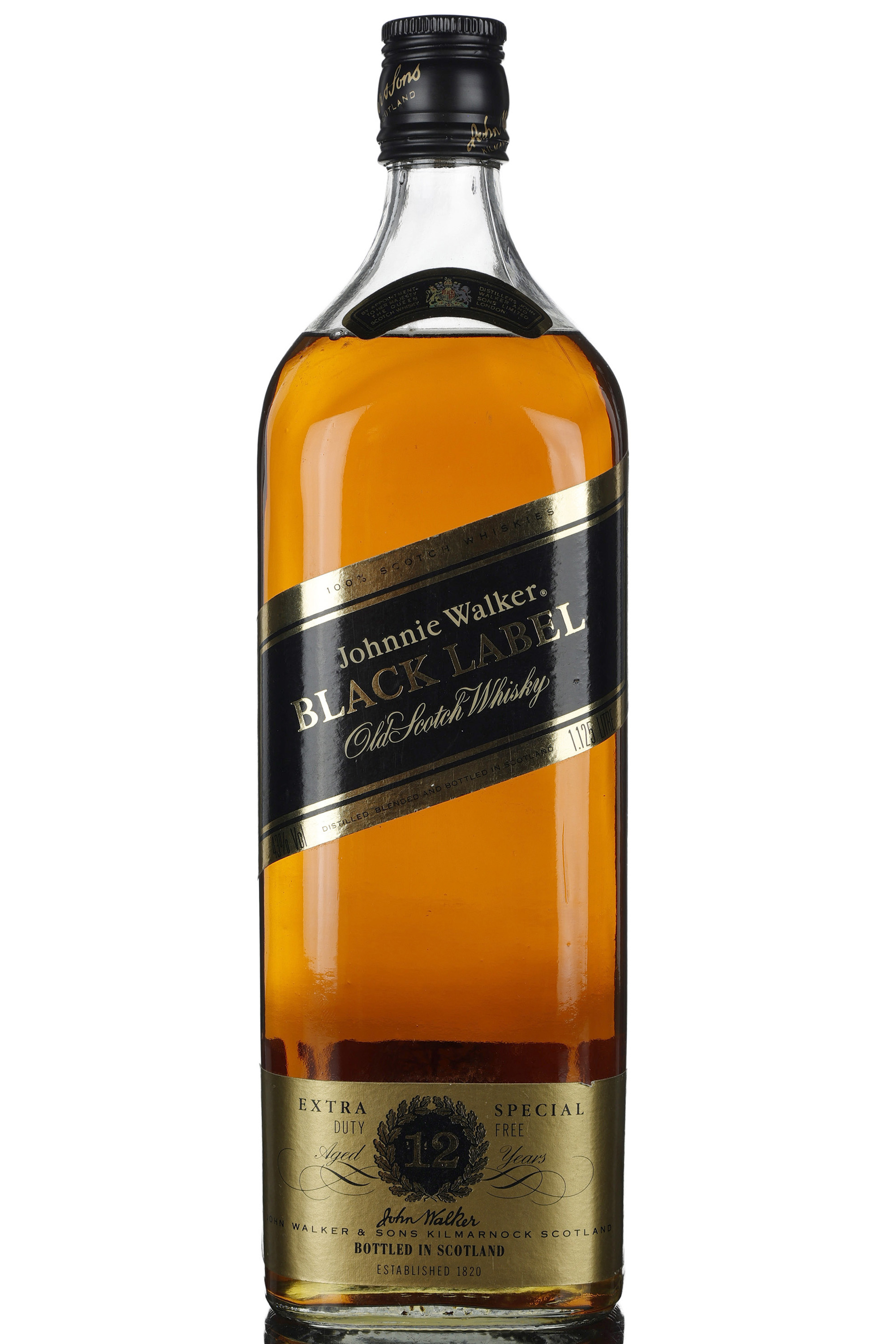 Johnnie Walker 12 Year Old - Black Label - Extra Special - 1.125 Litres