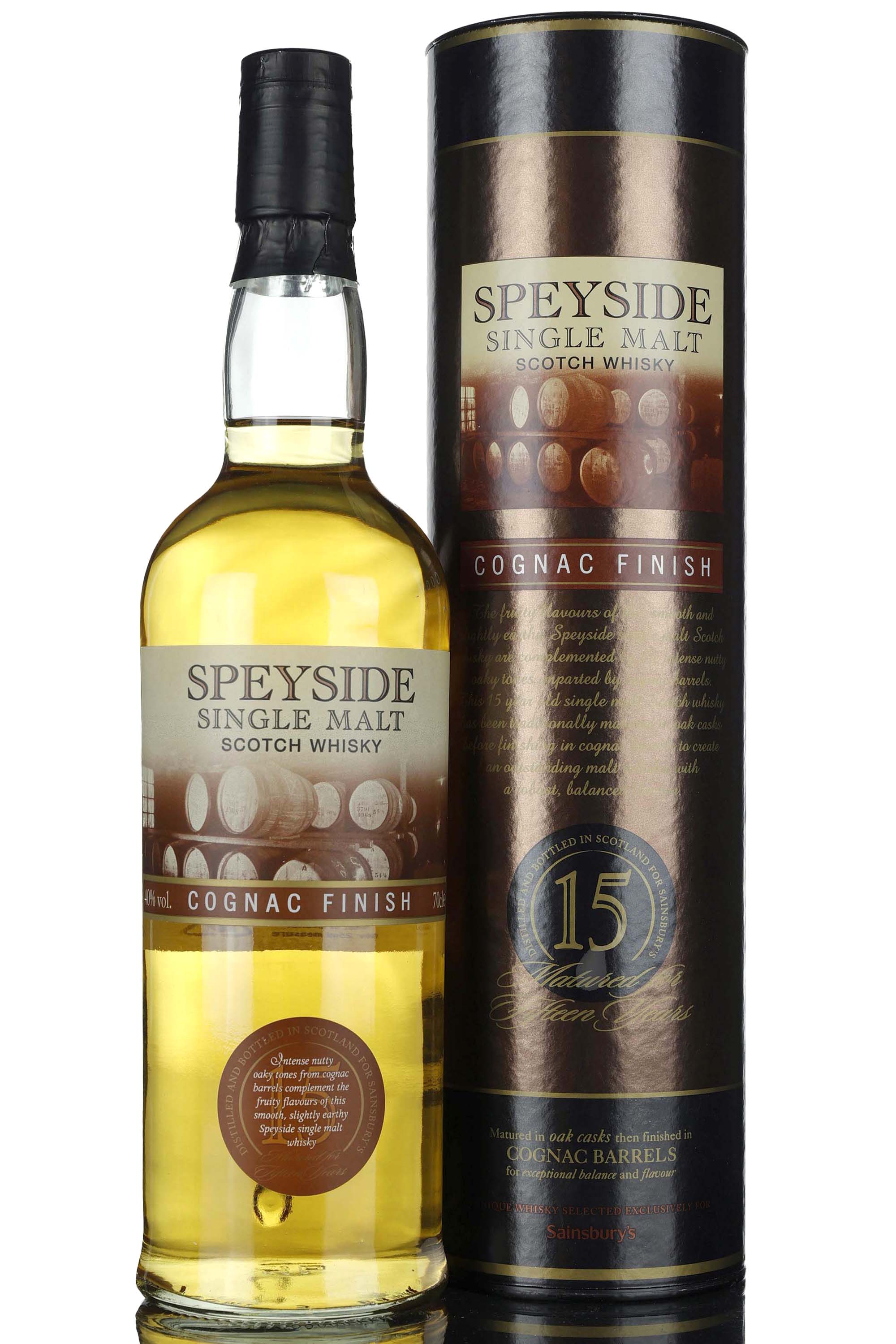 Sainsburys Speyside 15 Year Old - Cognac Finish