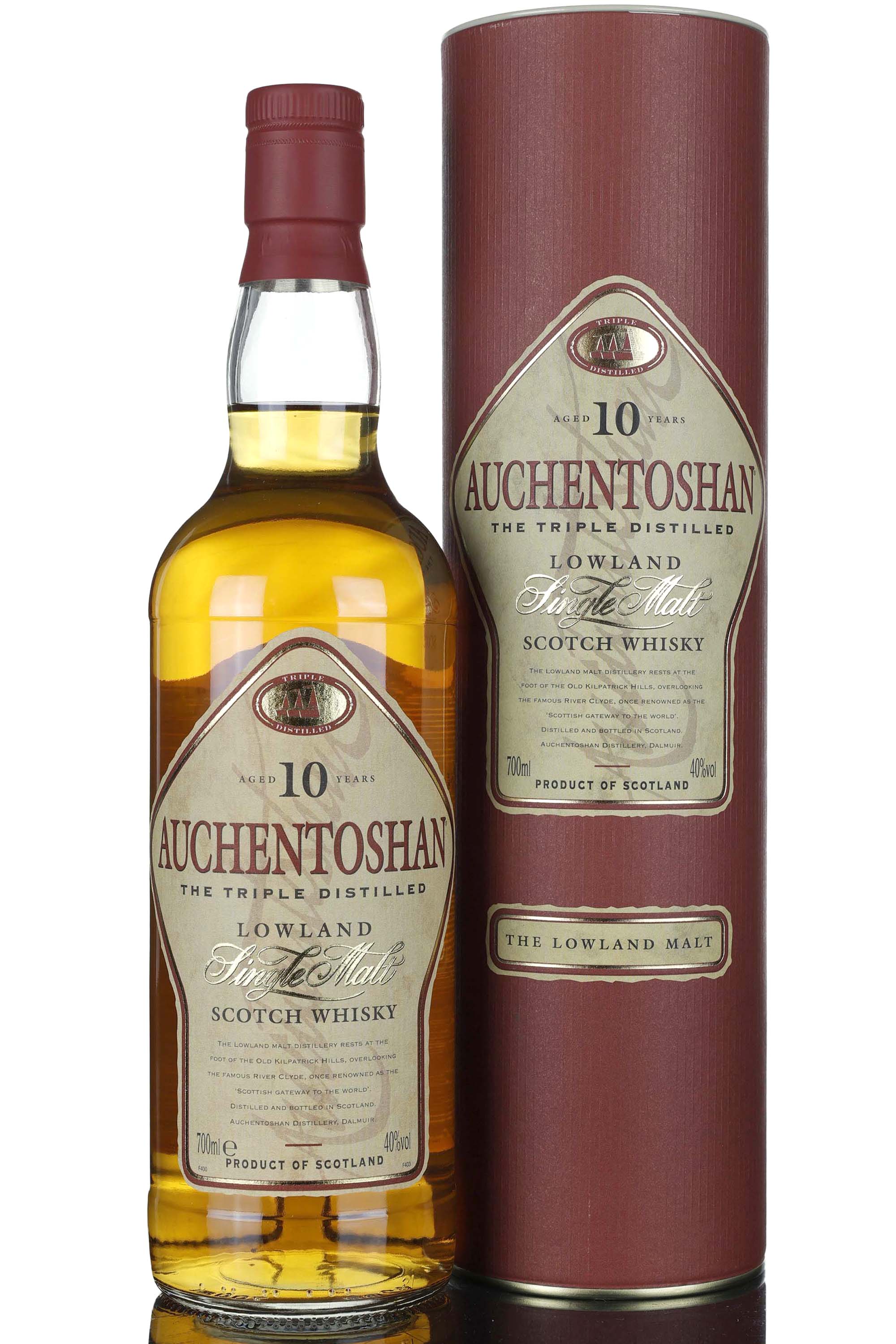 Auchentoshan 10 Year Old - Circa 2000