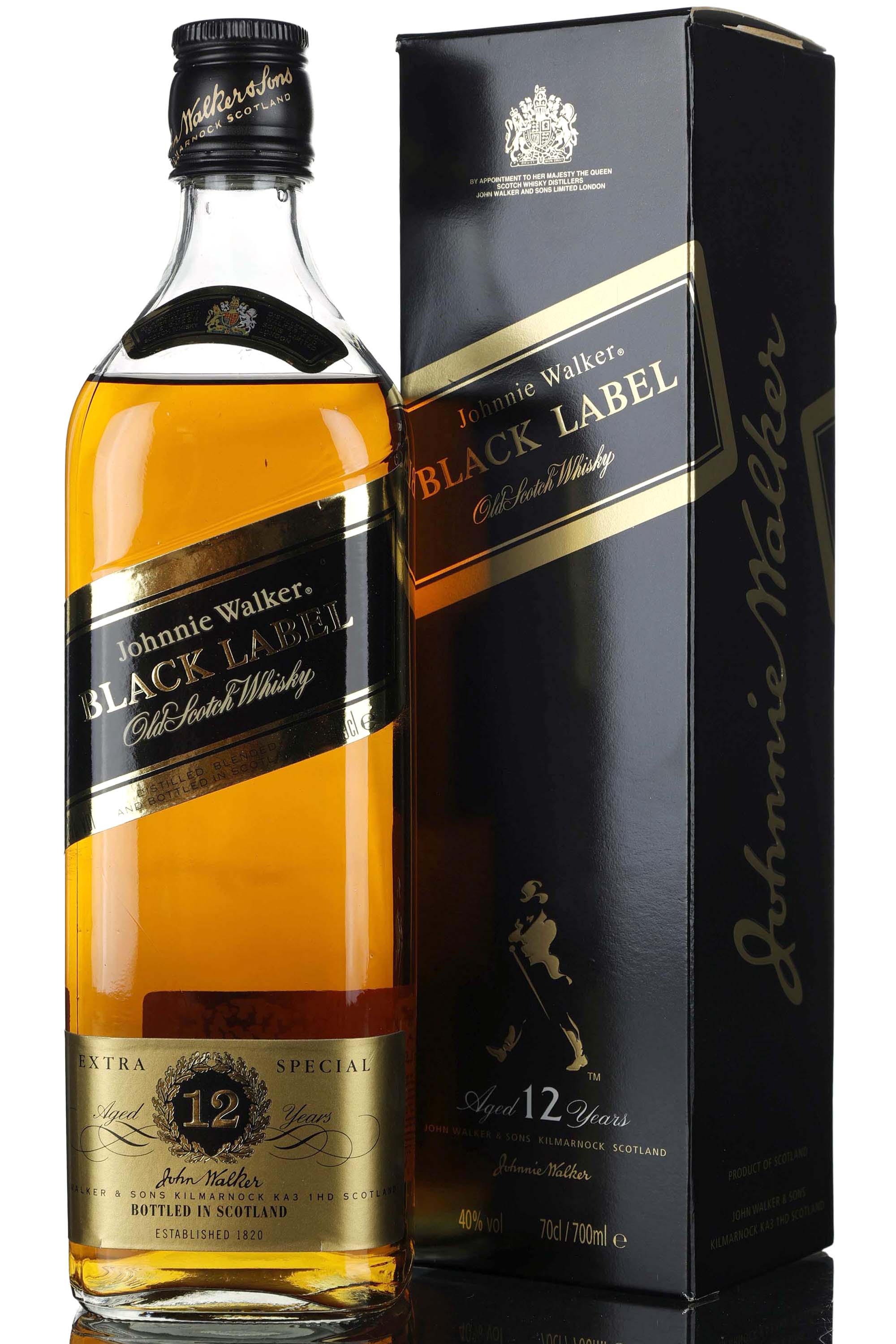 Johnnie Walker 12 Year Old - Black Label - Extra Special - 1990s