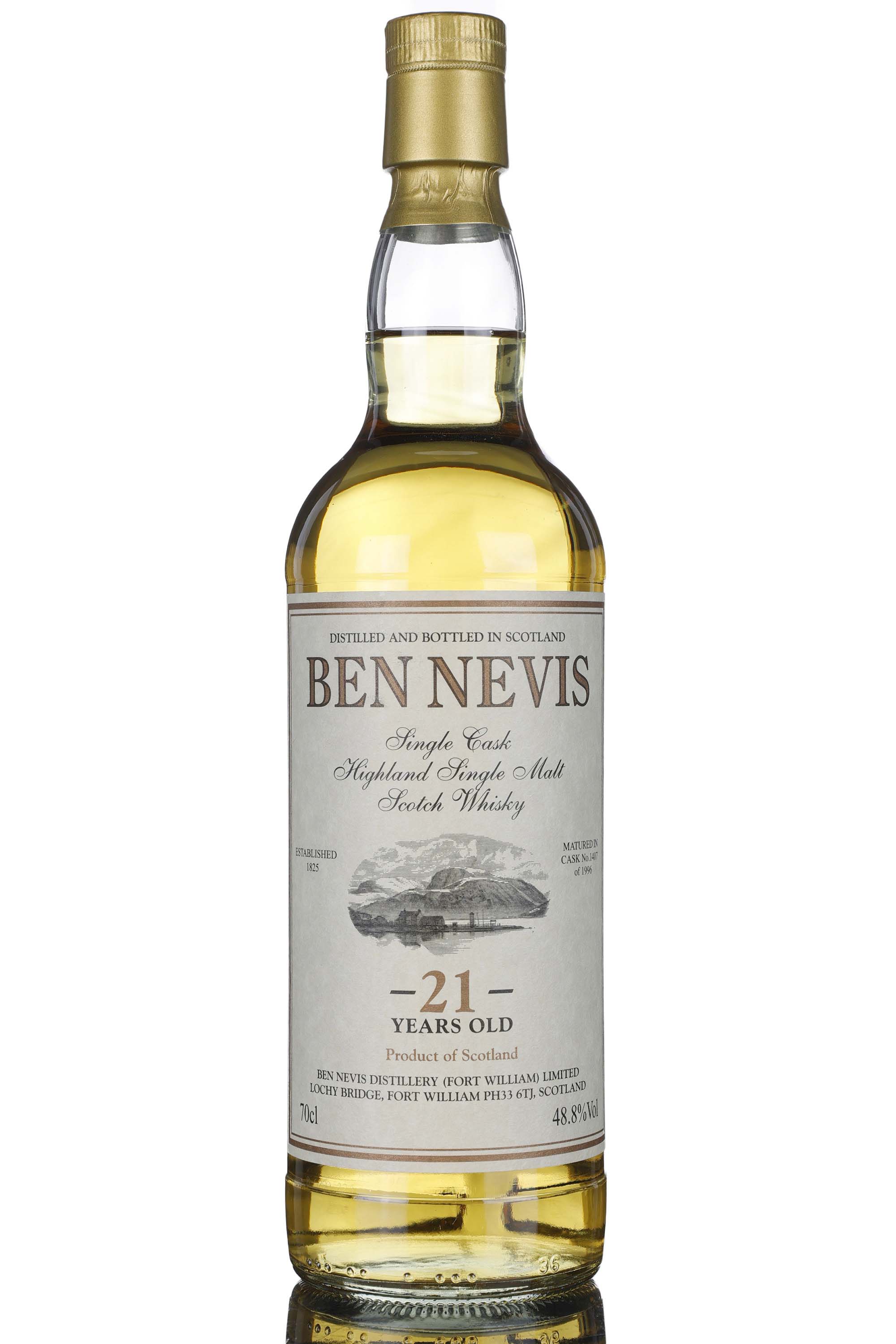 Ben Nevis 1996 - 21 Year Old - Private Cask - Single Cask 1407