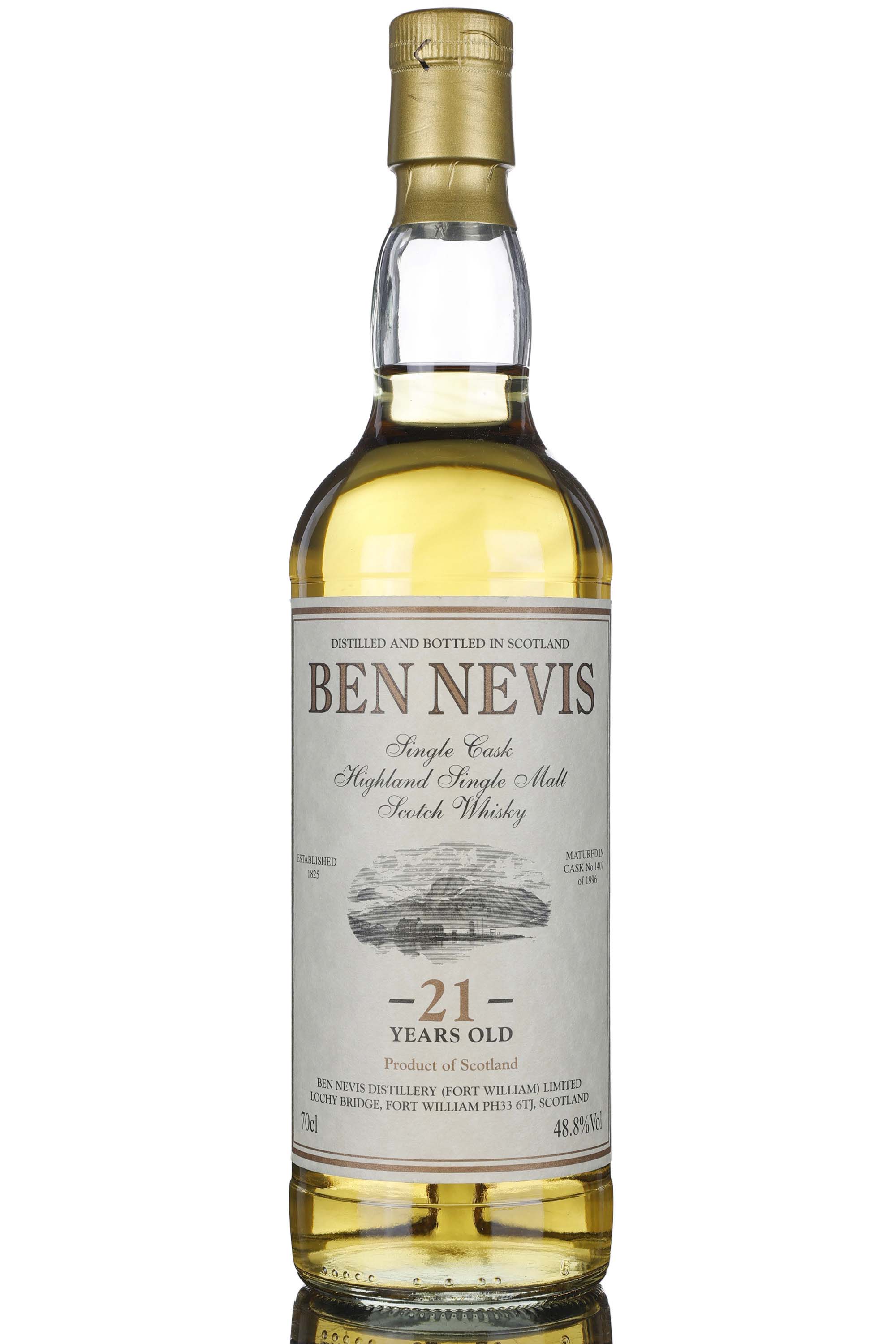 Ben Nevis 1996 - 21 Year Old - Private Cask - Single Cask 1407