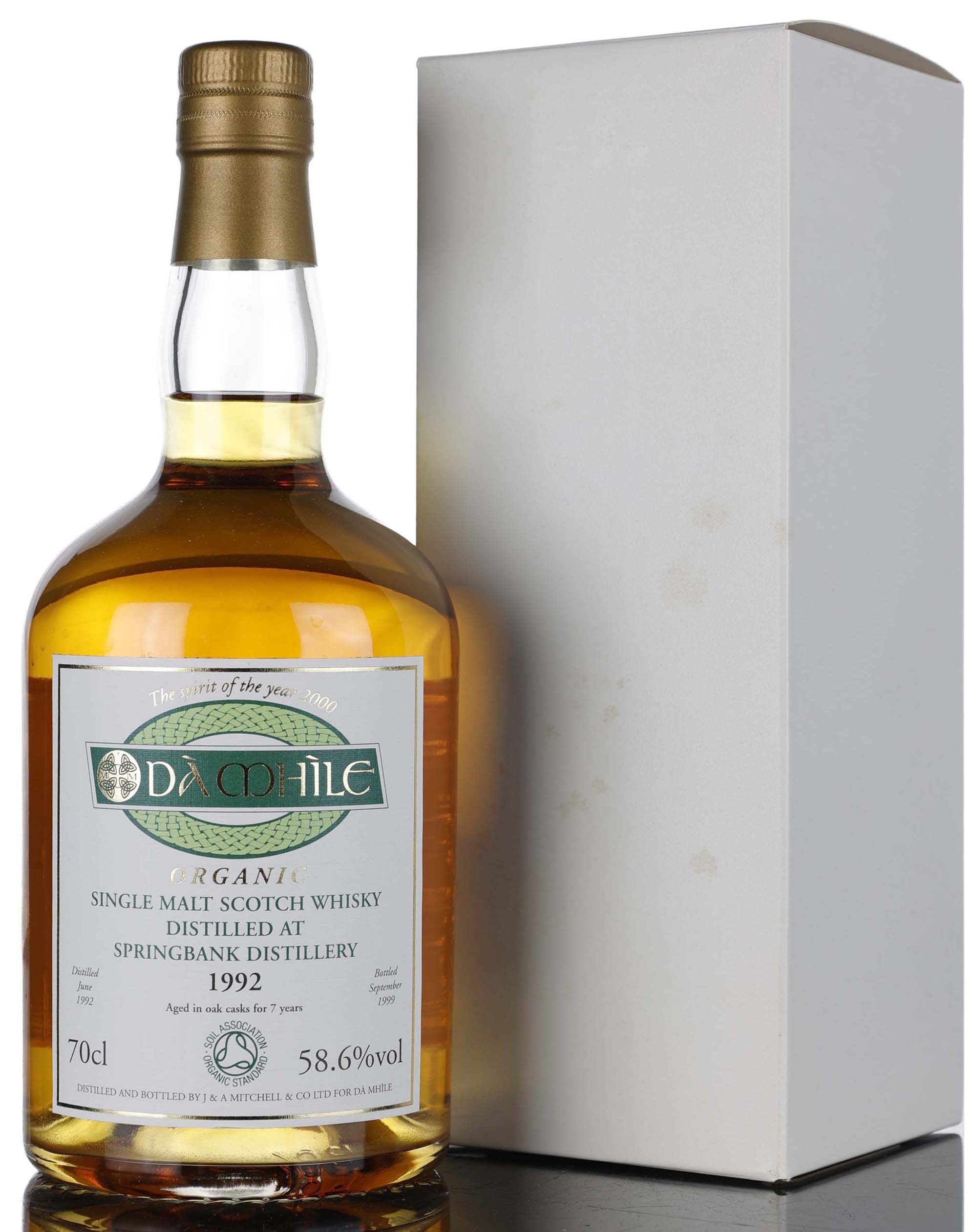 Springbank 1992-1999 - 7 Year Old - Da Mhile Exclusive - First Organic Whisky - Cask Stren