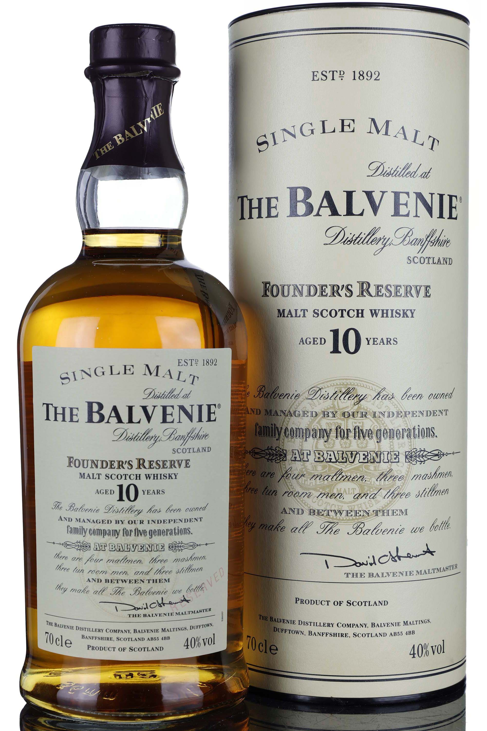 Balvenie 10 Year Old - Founders Reserve - Pre 2009