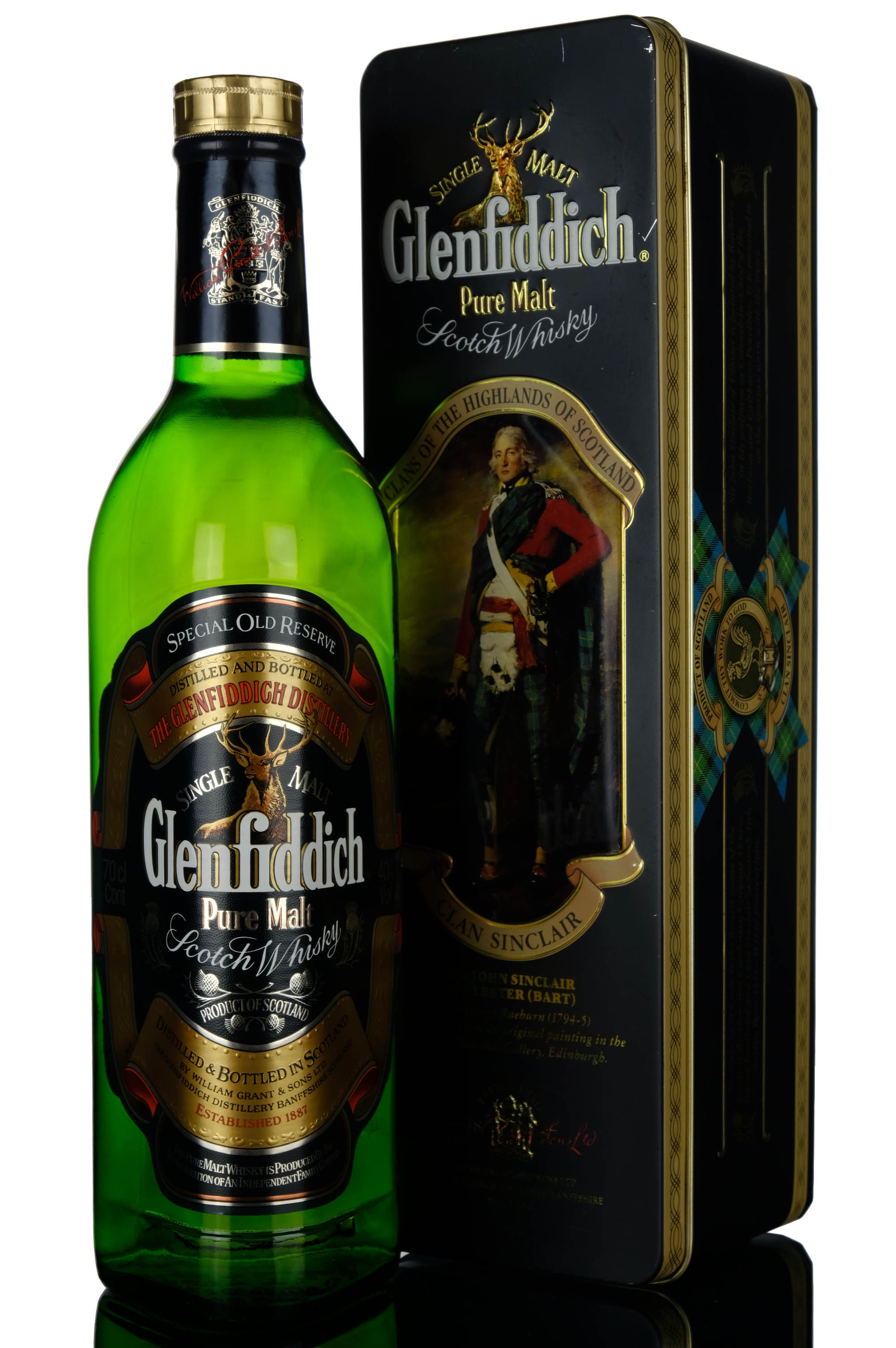 Glenfiddich Special Old Reserve 1990s Clans Of The Highlands Of Scotland Clan Sincla