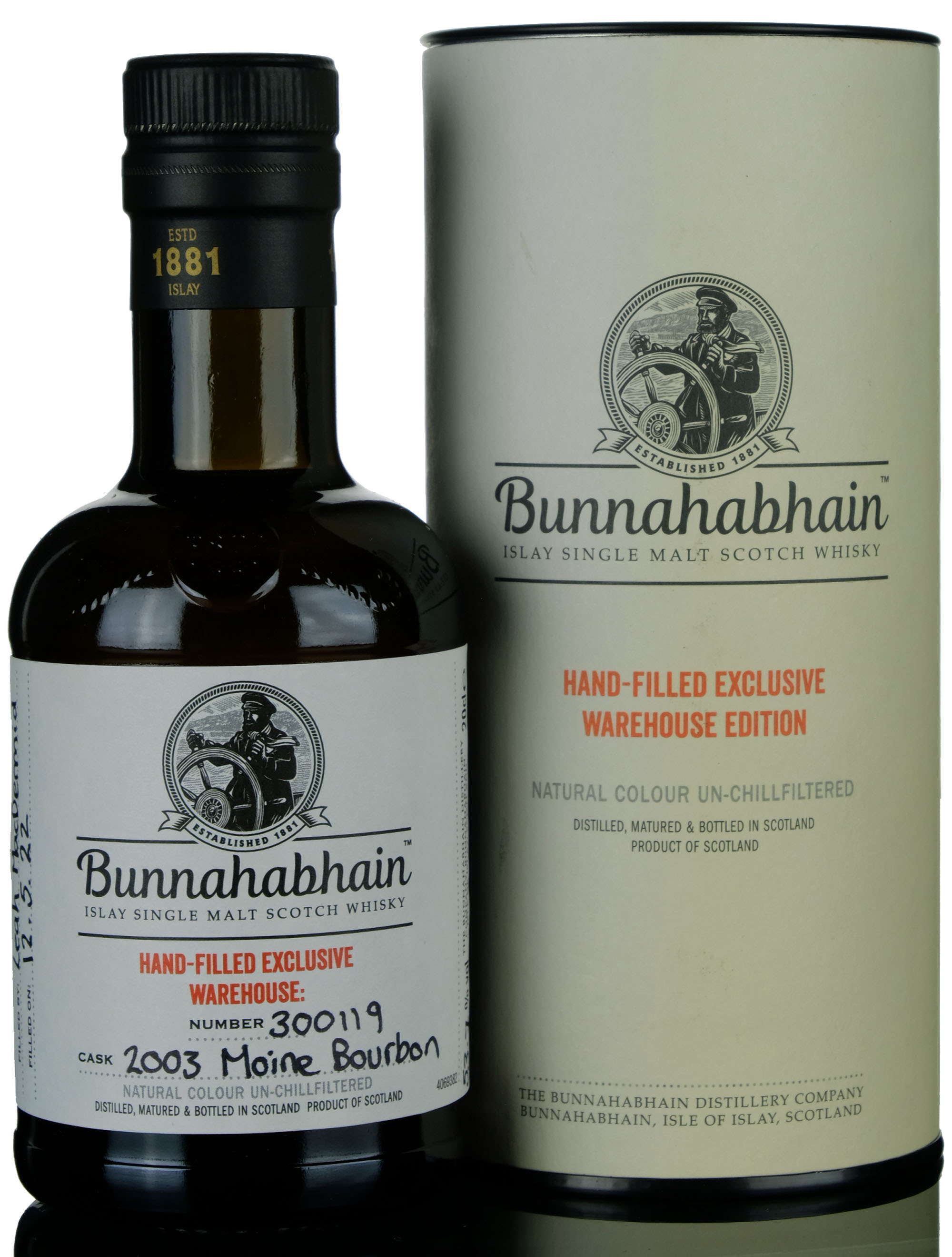 Bunnahabhain 2003-2022 - Hand Filled - Single Cask 300119 - Quarter Bottle