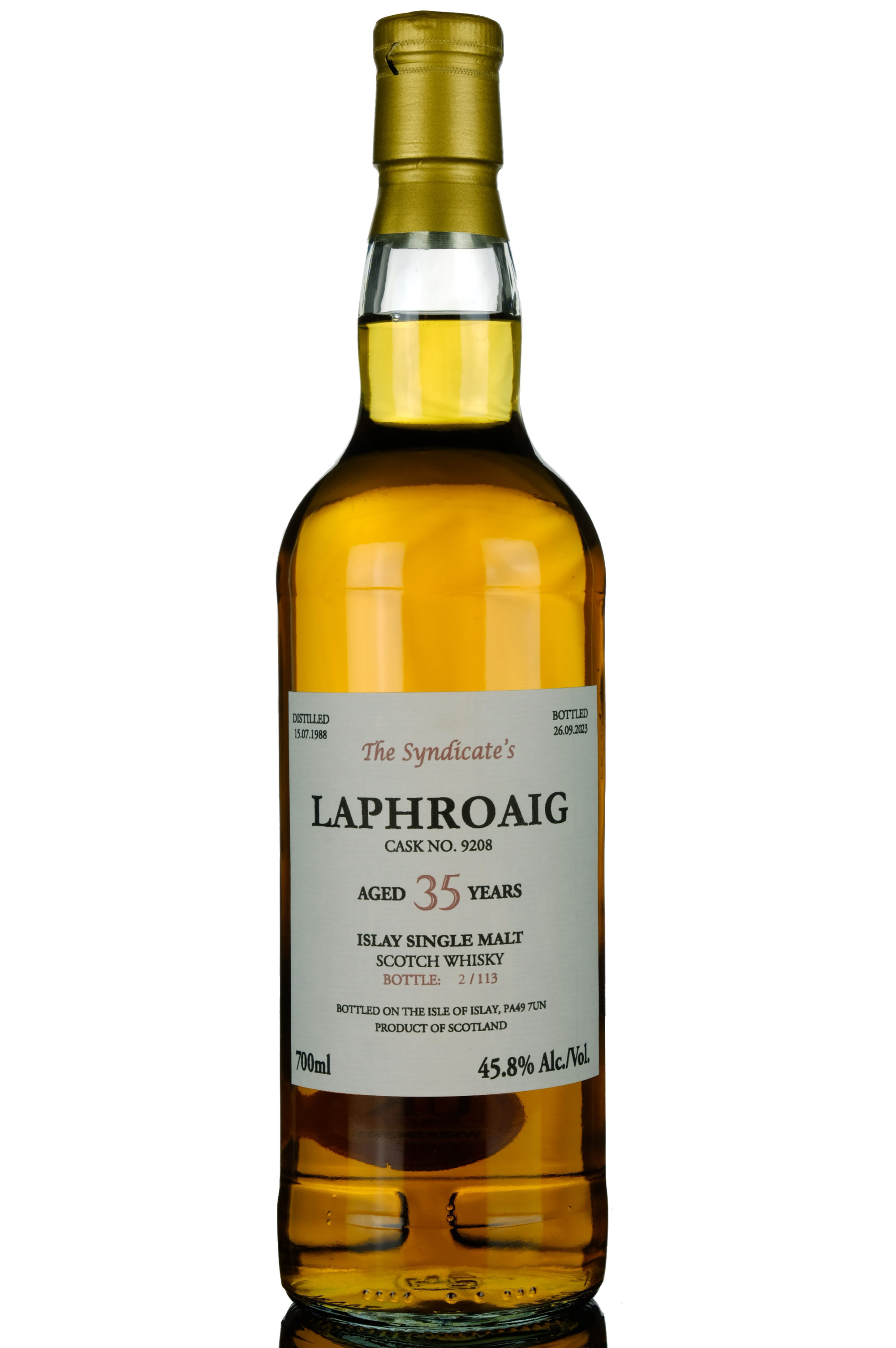 Laphroaig 1988-2023 - 35 Year Old - The Syndicates - Single Cask 9208