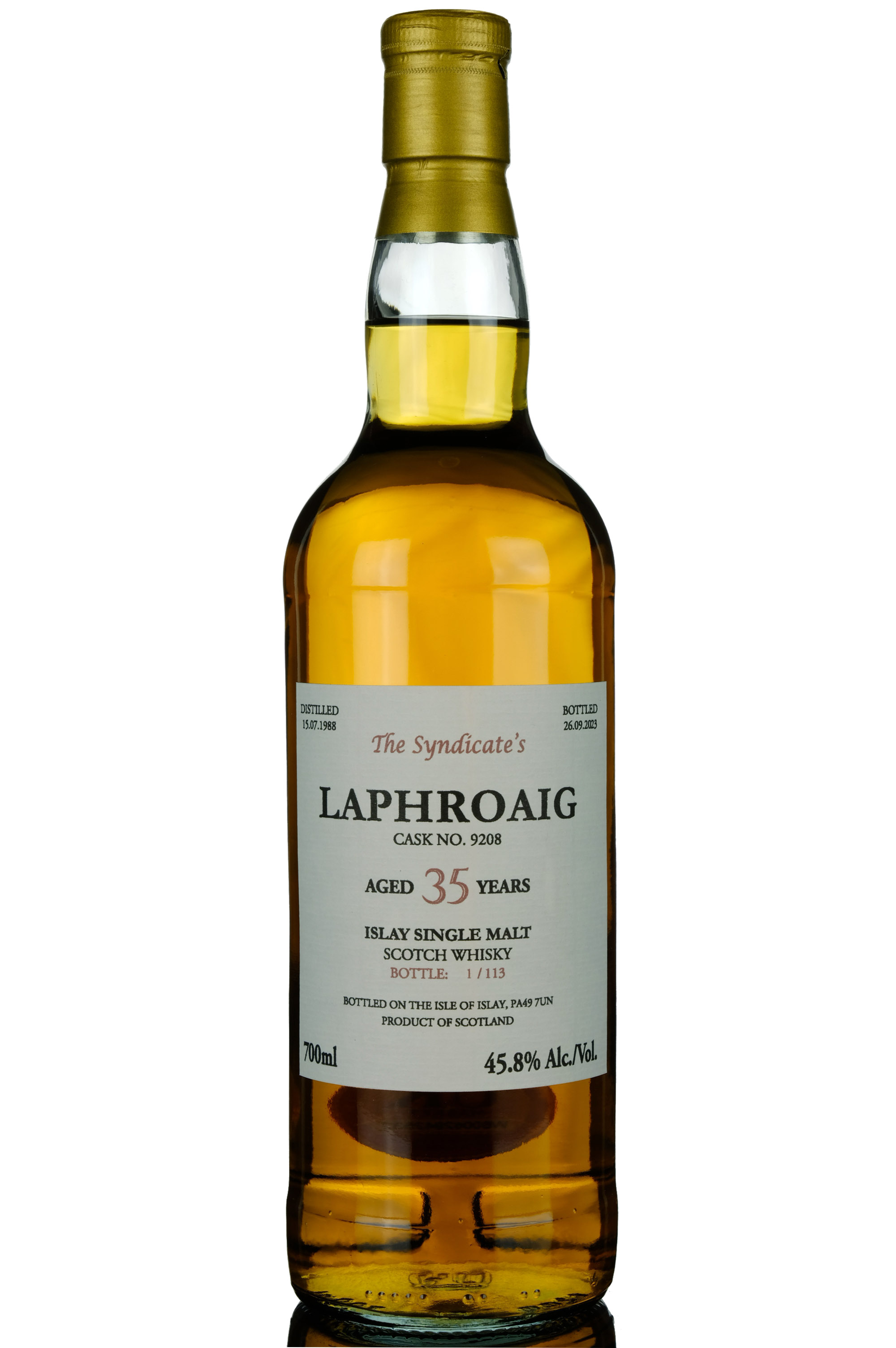 Laphroaig 1988-2023 - 35 Year Old - The Syndicates - Single Cask 9208