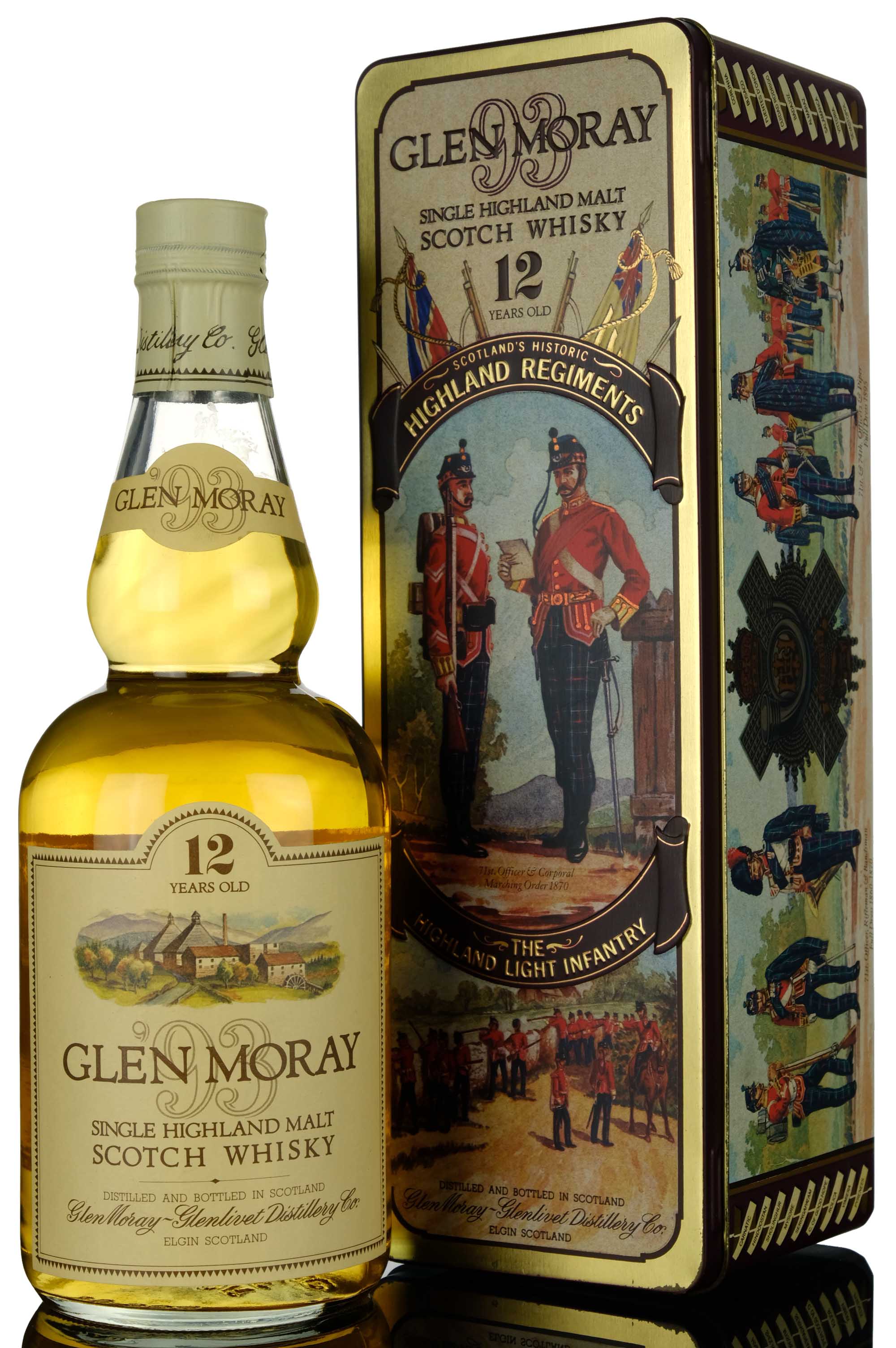 Glen Moray 12 Year Old - Circa 1990 - The Highland Lights Infantry