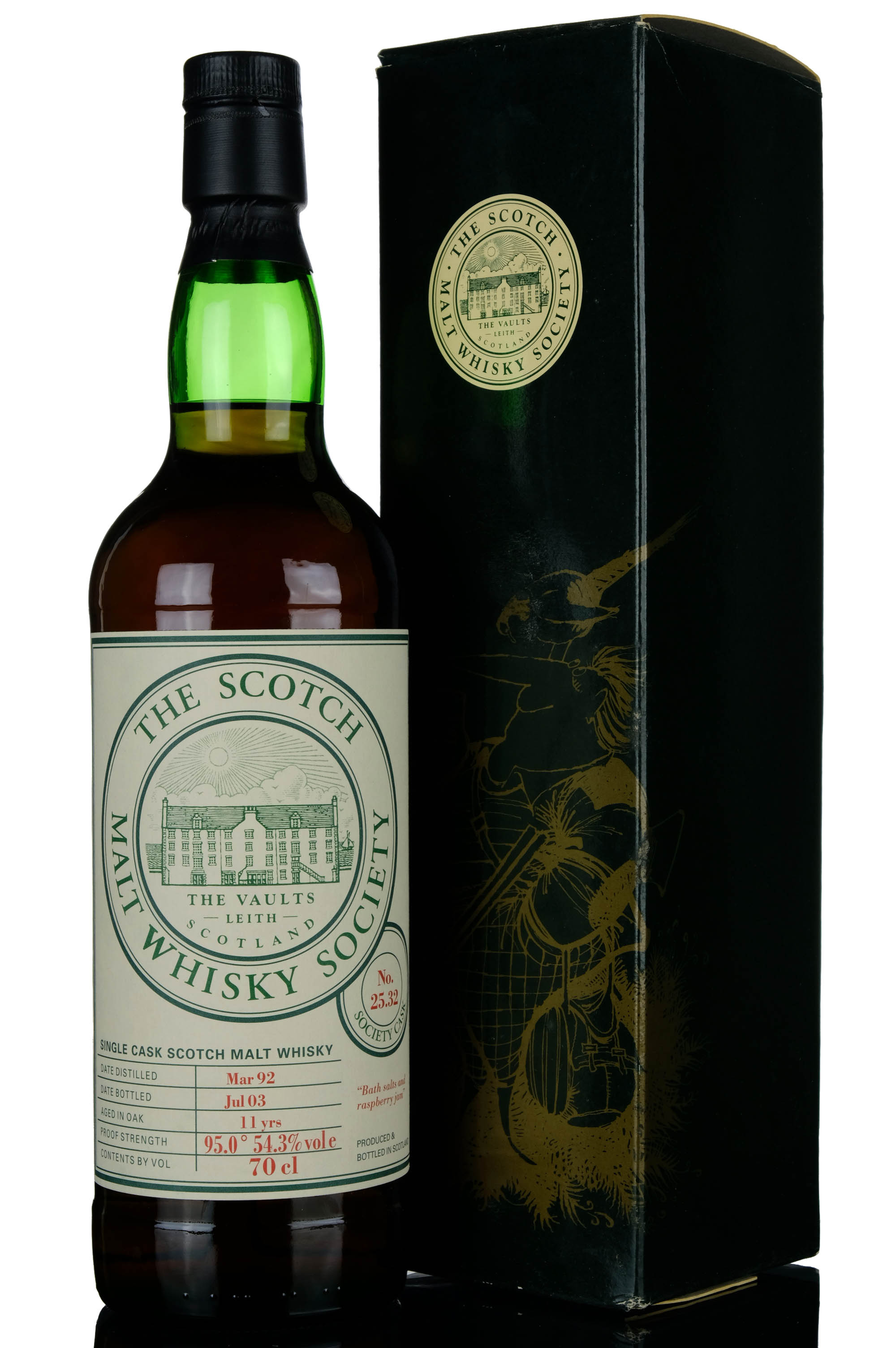Rosebank 1992-2003 - 11 Year Old - SMWS 25.32 - Bath Salts & Raspberry Jam