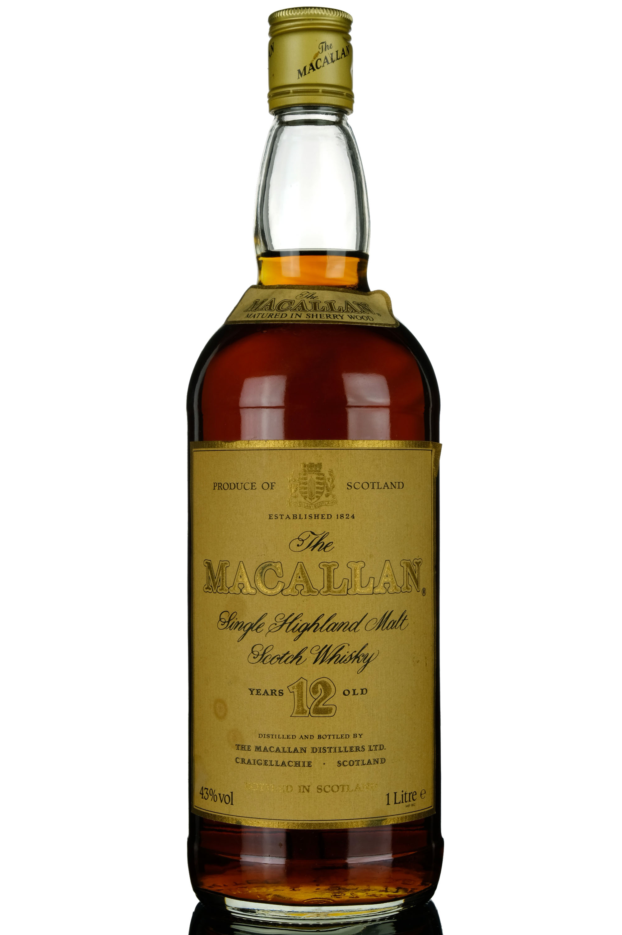 Macallan 12 Year Old - Sherry Cask - 1980s - 1 Litre