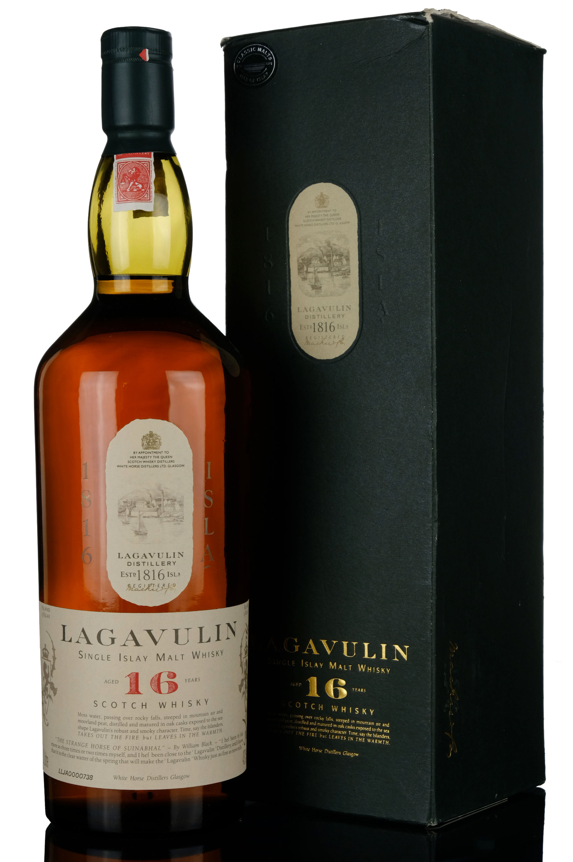 Lagavulin 16 Year Old - White Horse - 1990s - 1 Litre