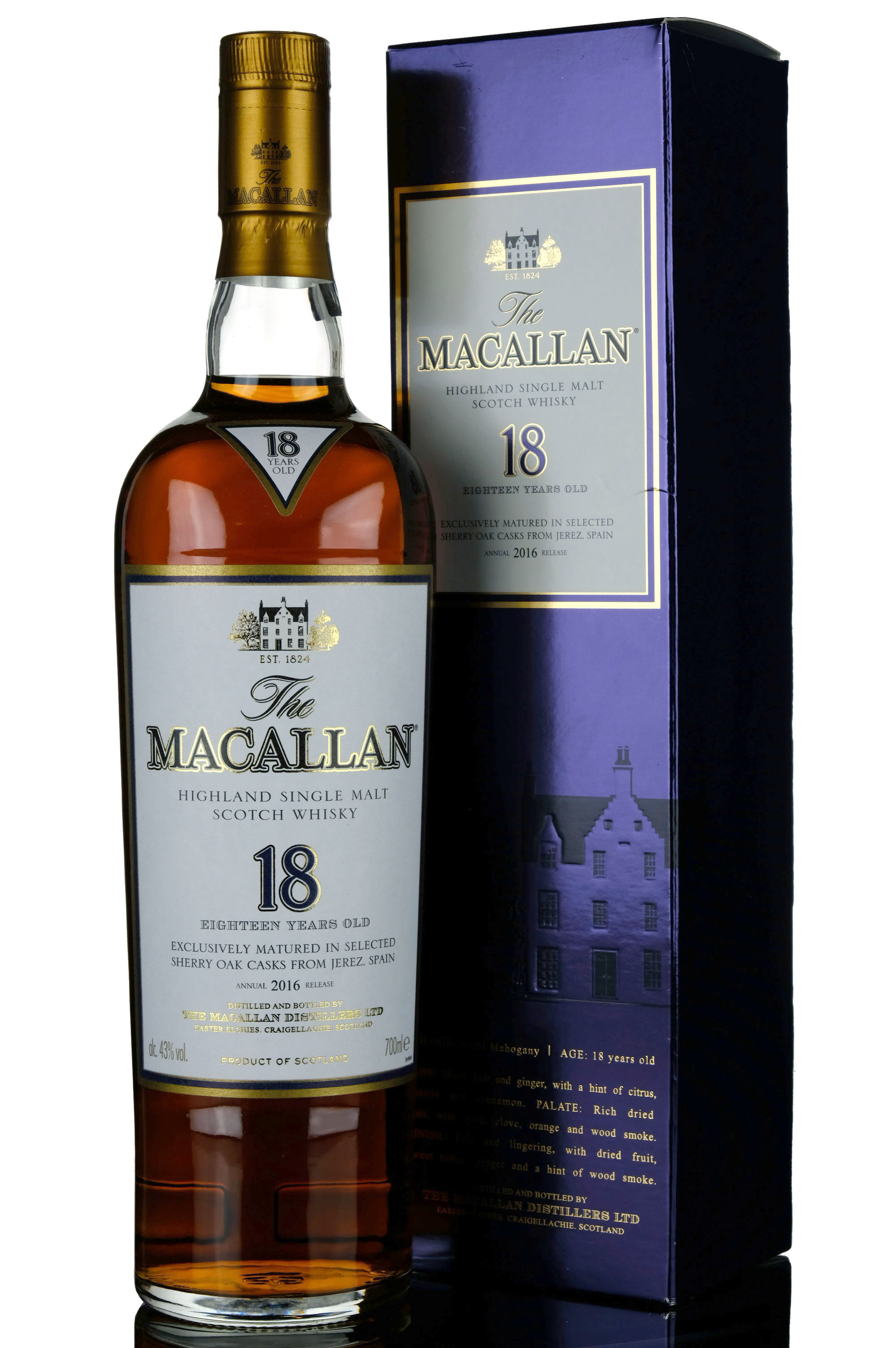 Macallan 18 Year Old - Sherry Cask - 2016 Release