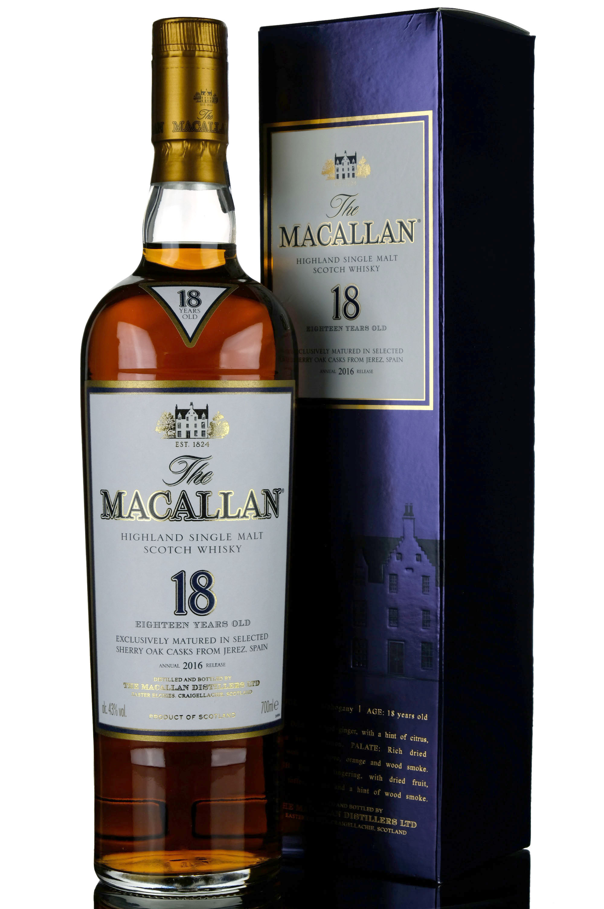 Macallan 18 Year Old - Sherry Cask - 2016 Release