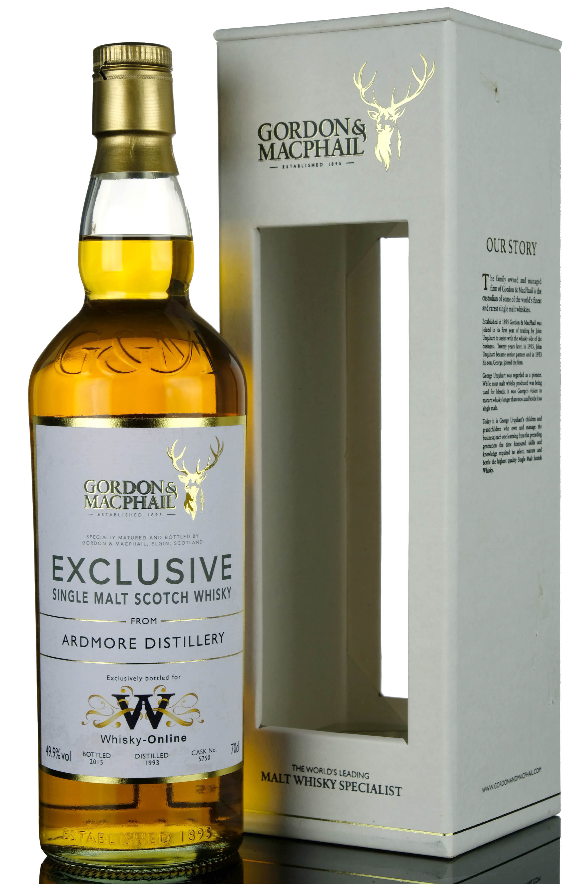 Ardmore 1993-2015 - 22 Year Old - Gordon & MacPhail - Single Cask 5750 - Whisky-Online Exc