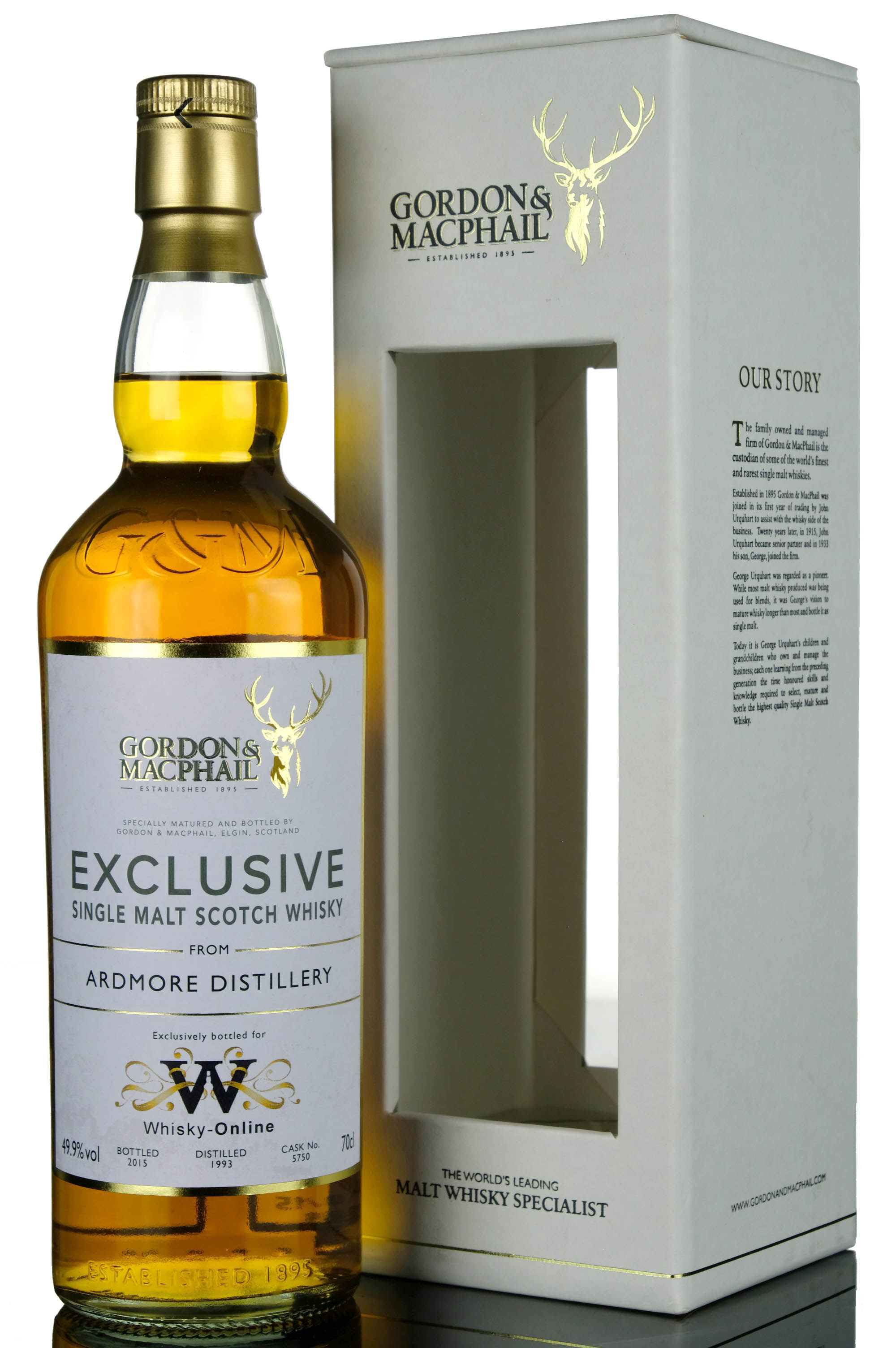 Ardmore 1993-2015 - 22 Year Old - Gordon & MacPhail - Single Cask 5750 - Whisky-Online Exc