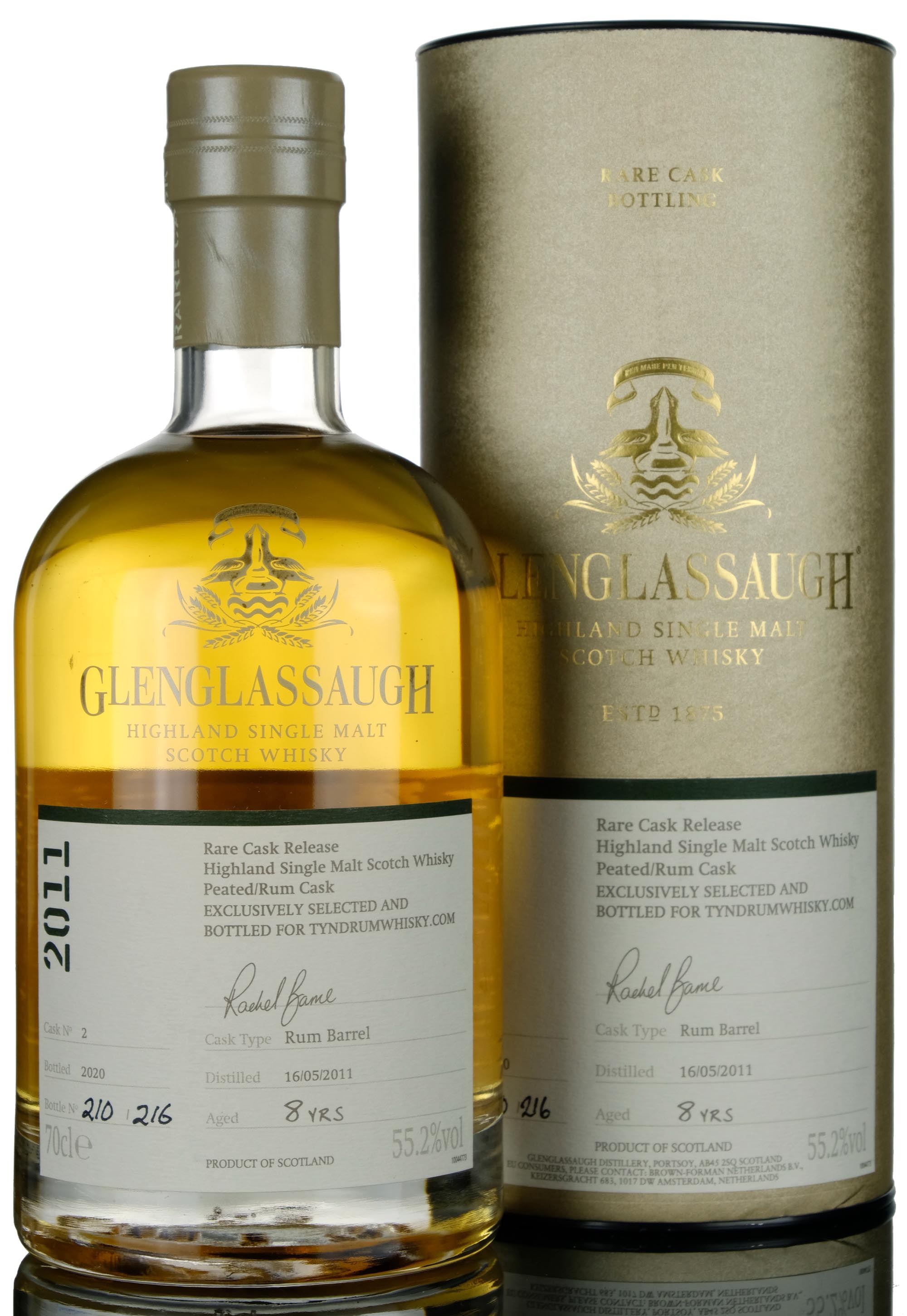 Glenglassaugh 2011-2020 - 8 Year Old - Single Cask 2 - Rare Cask Release - Tyndrum Exclusi
