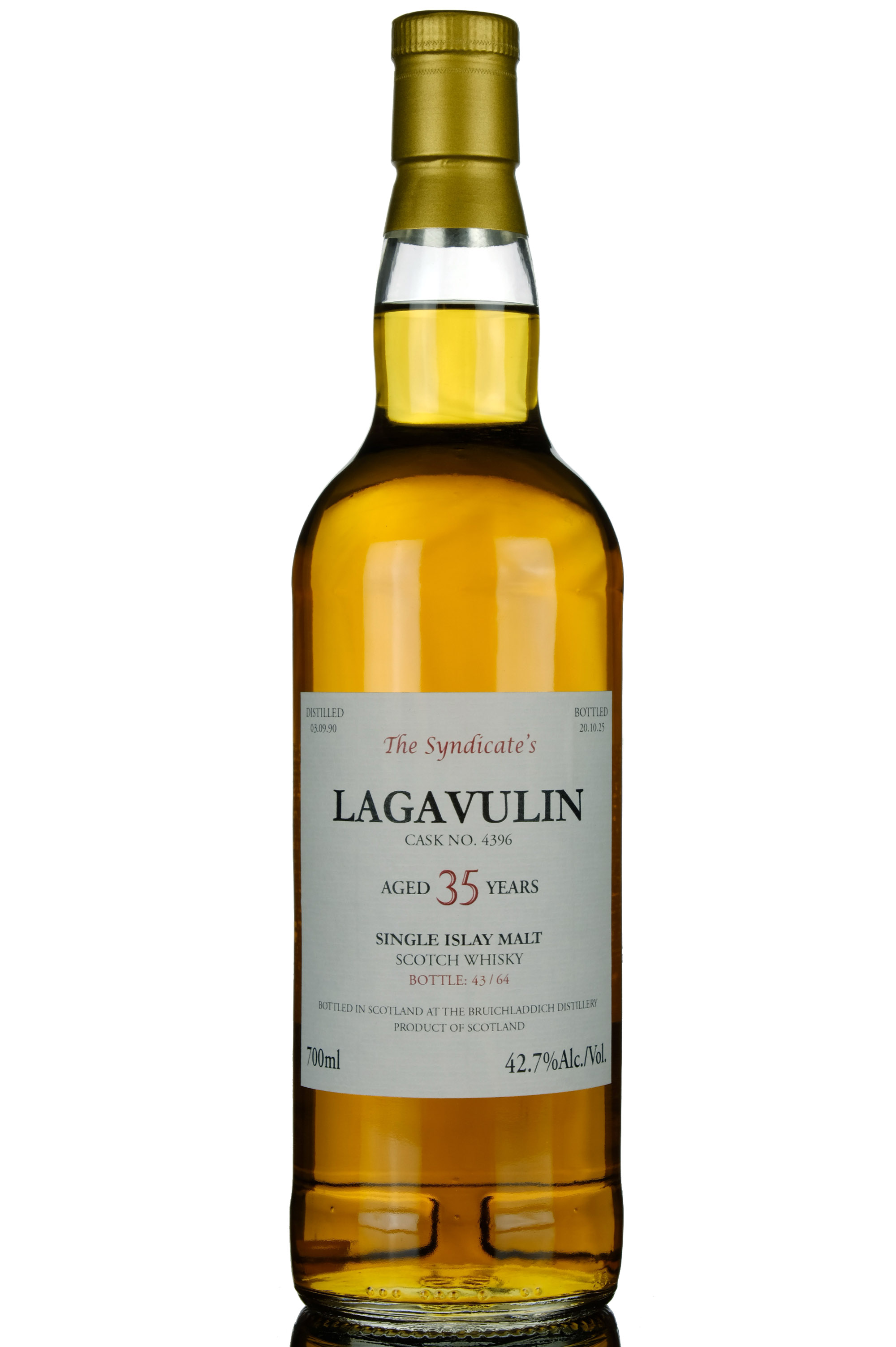 Lagavulin 1990-2025 - 35 Year Old - The Syndicates - Single Cask 4396