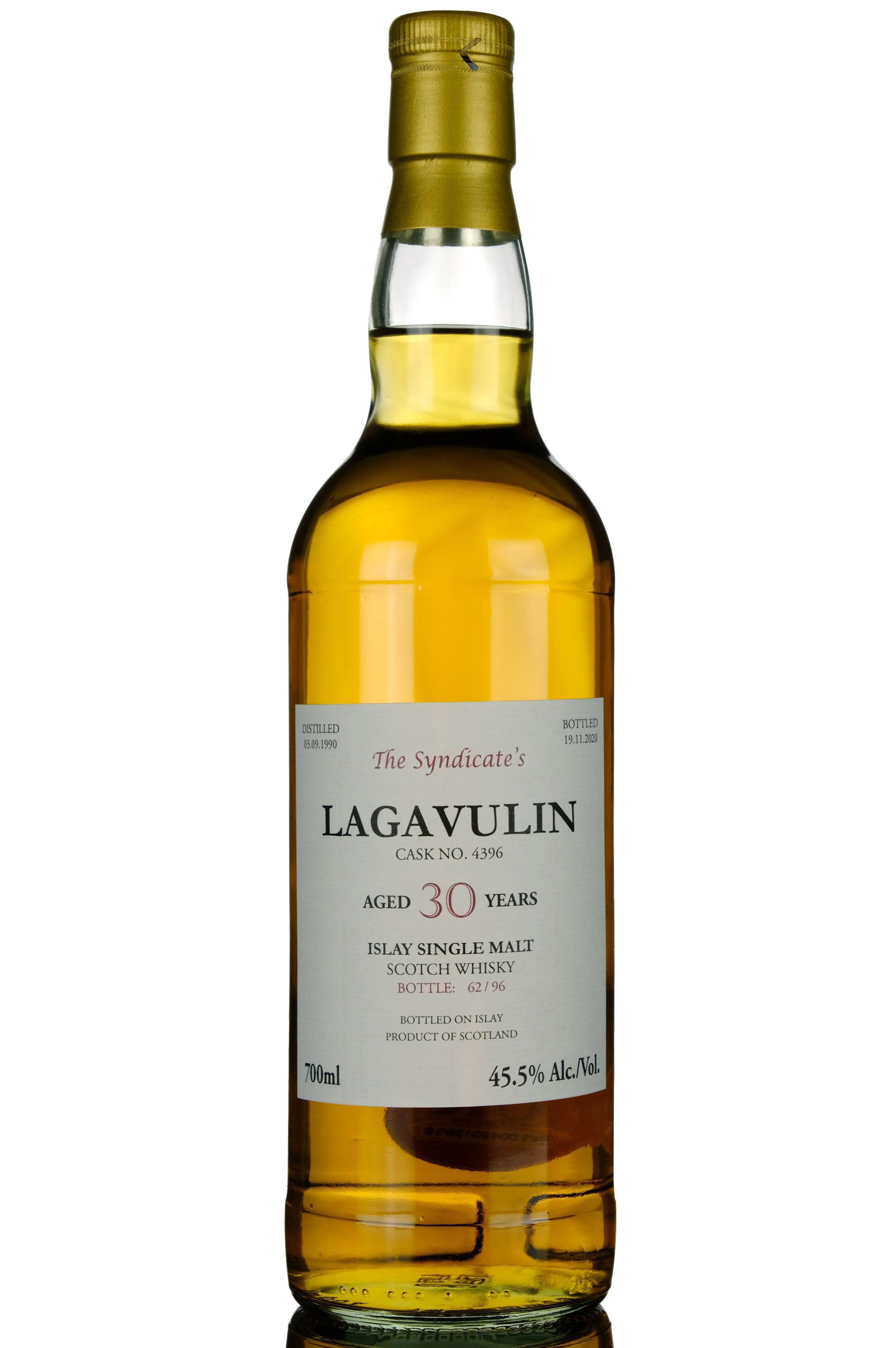 Lagavulin 1990-2020 - 30 Year Old - The Syndicates - Single Cask 4396