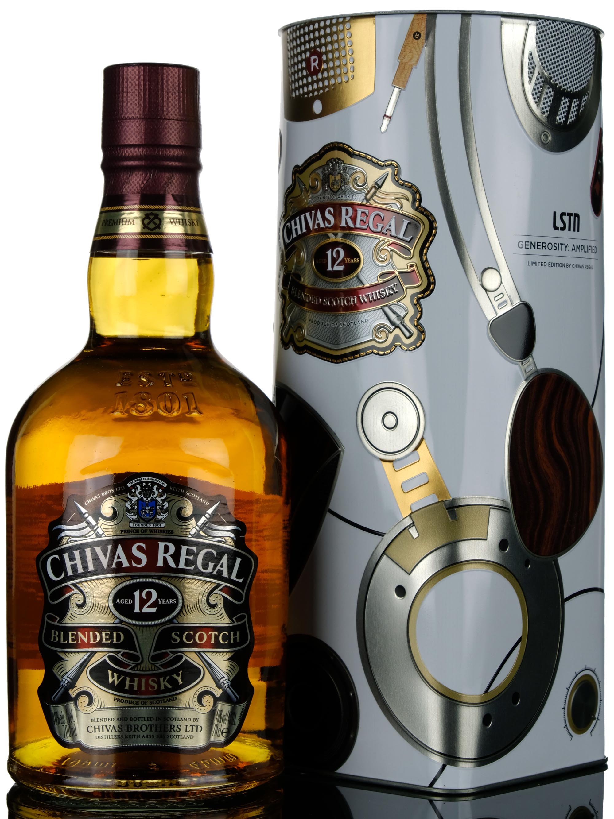 Chivas Regal 12 Year Old  Generosity Amplified Limited Edition Tin  2015 Release